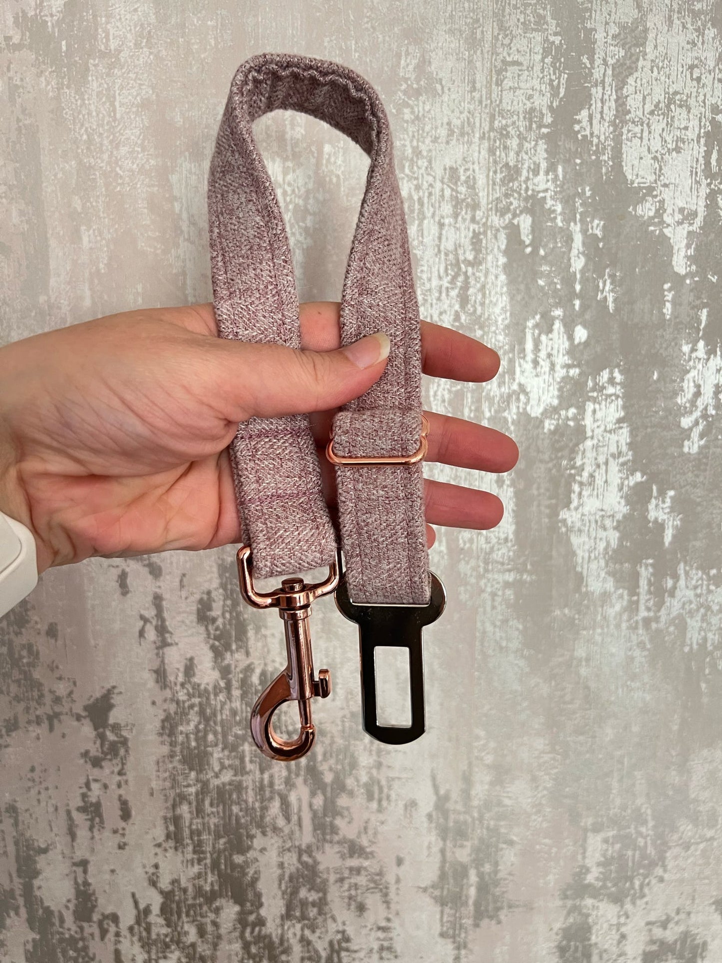 Seatbelt | Fabric - Pink Tweed