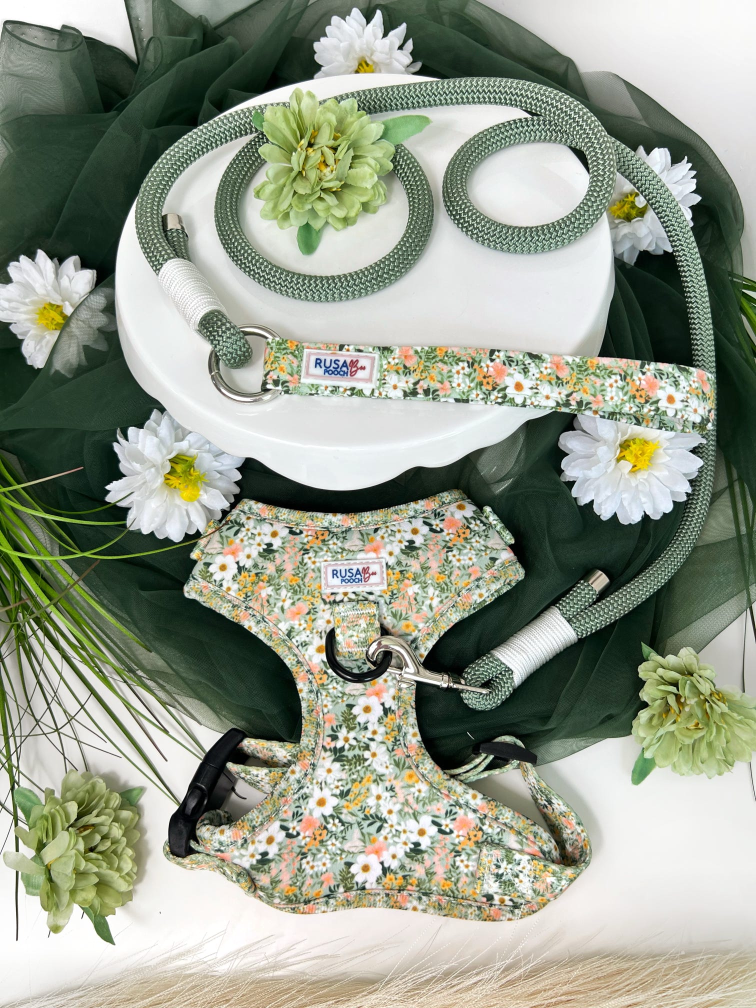 The secret garden green floral - full collection