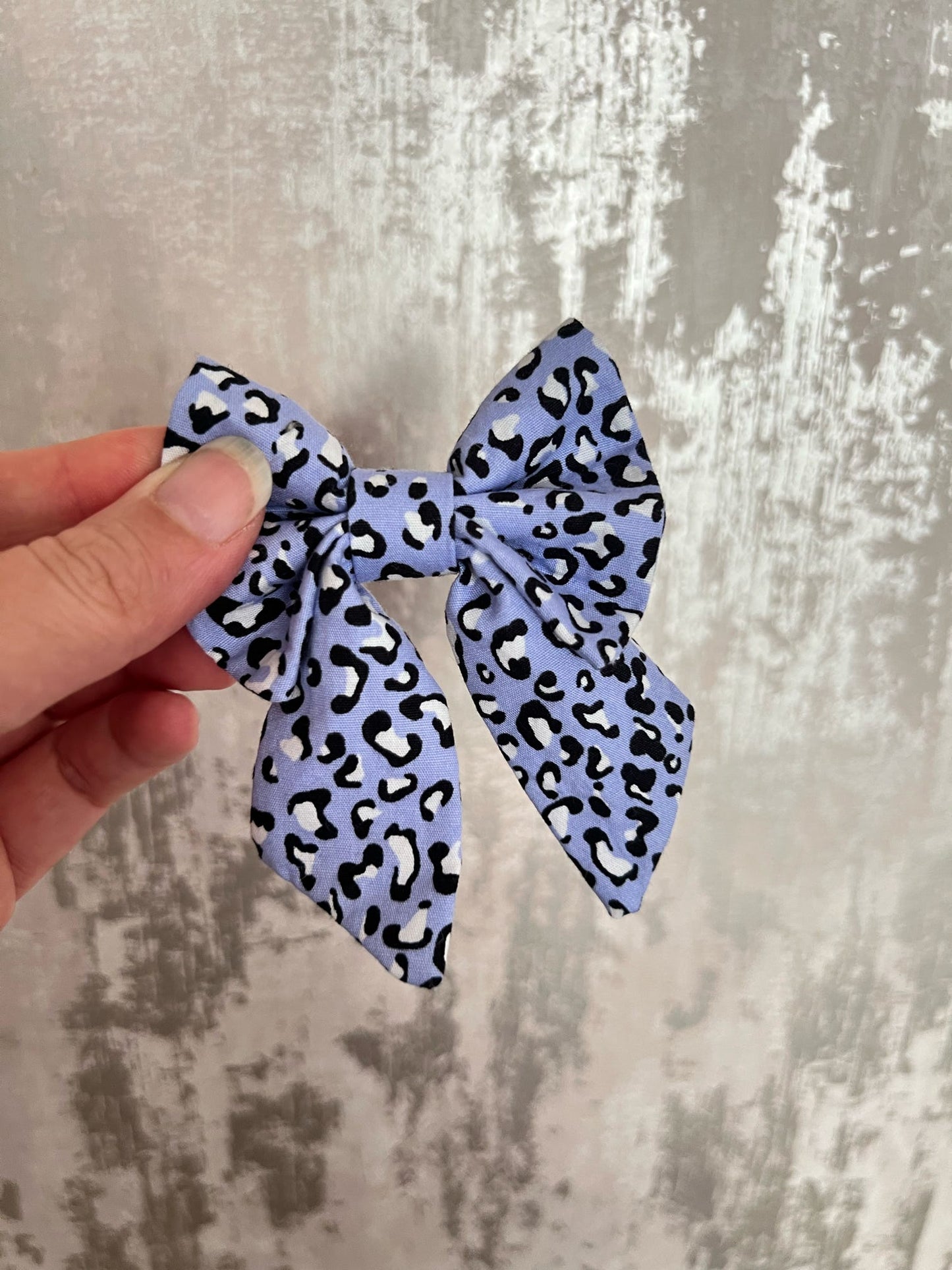 Fabric | Sailor Bow - Purple Leopard Print