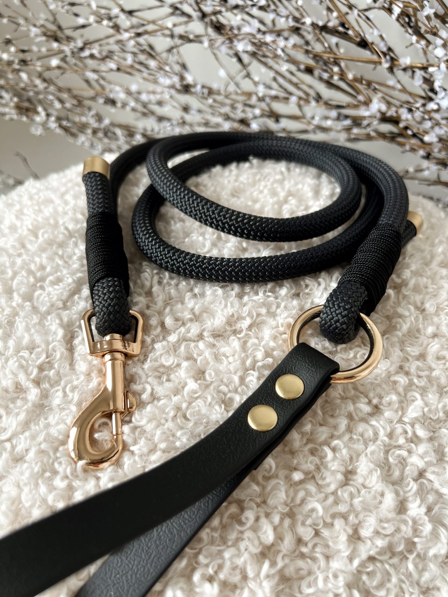 Custom Made | Lead | Rope - Black