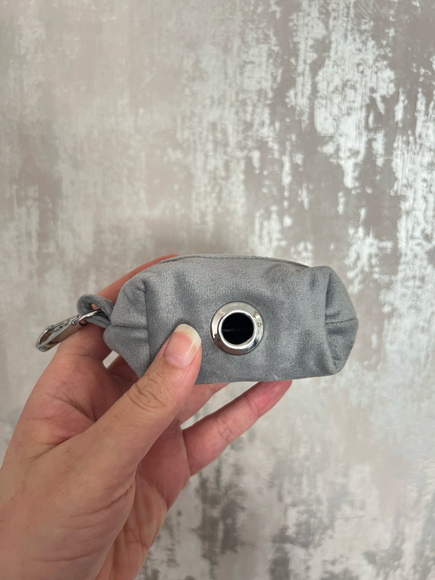 Poo Bag Holder | Fabric - Grey/Silver