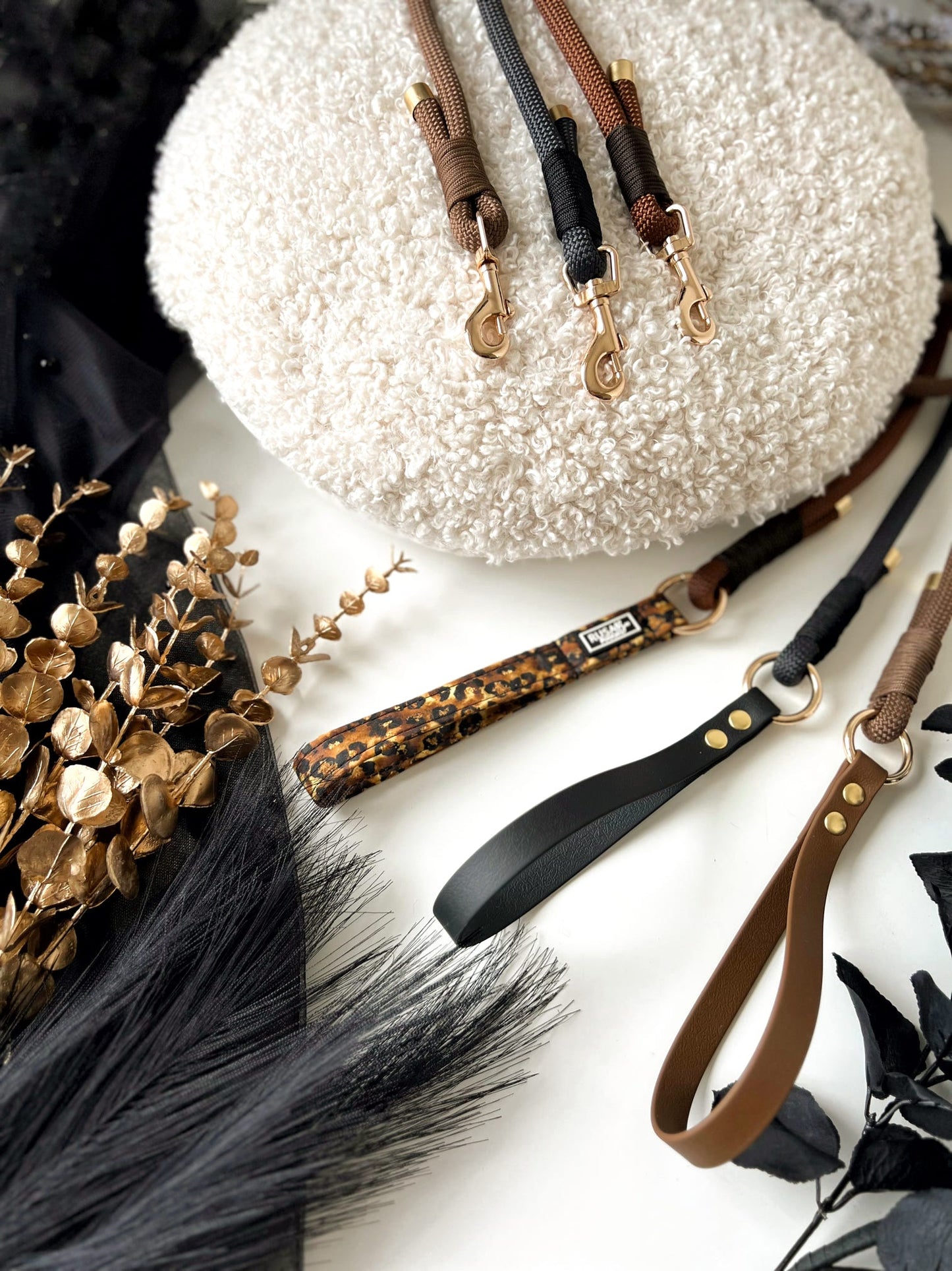 Custom Made | Lead | Rope - Black