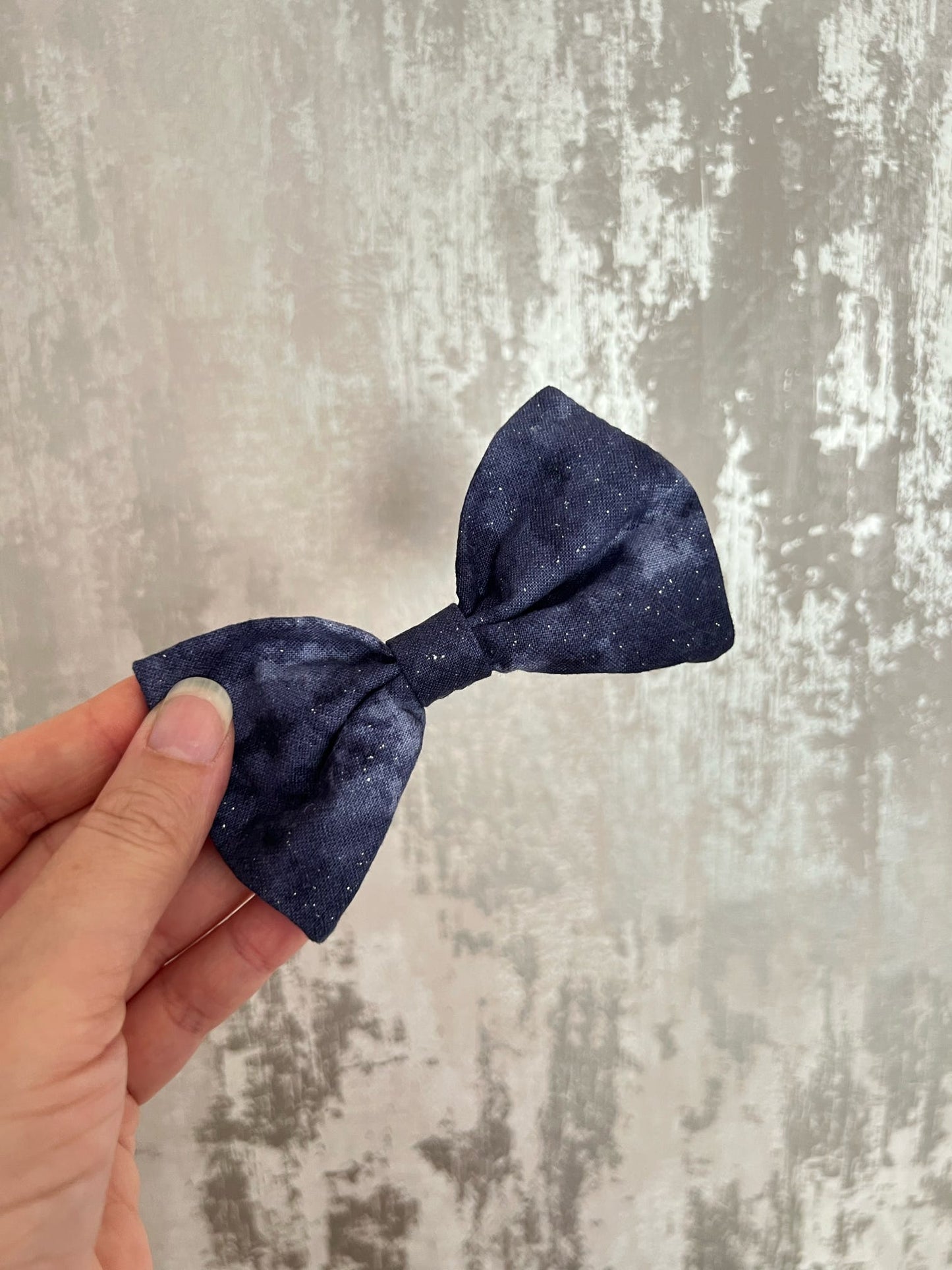 Fabric | Bowtie - Blue Glitter