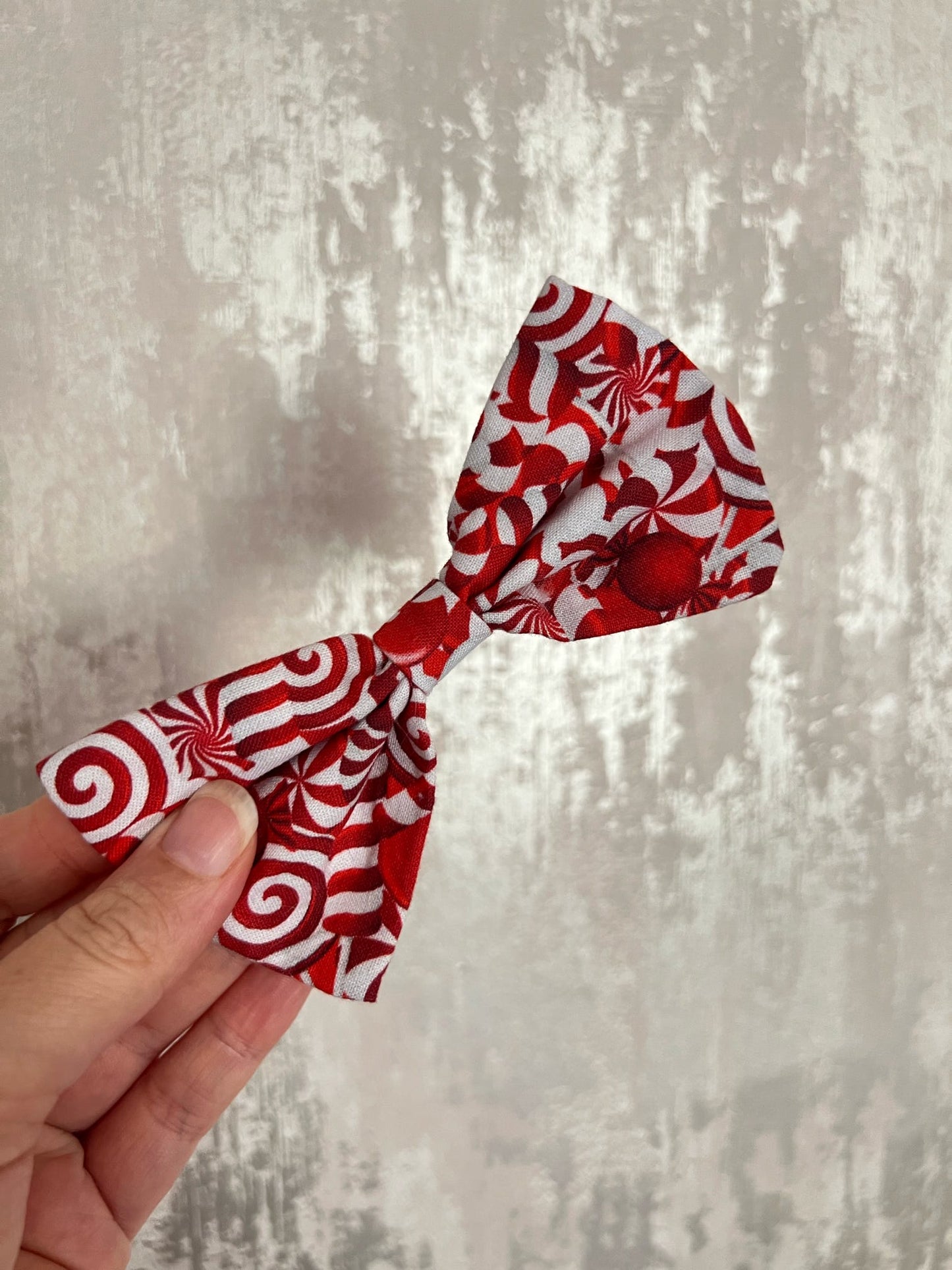 Fabric | Bow tie M - Candy Cane