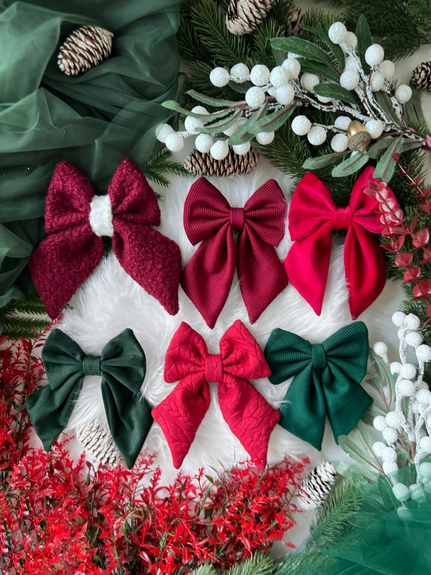 Custom Made | Sailor Bow - Red Cable Knit