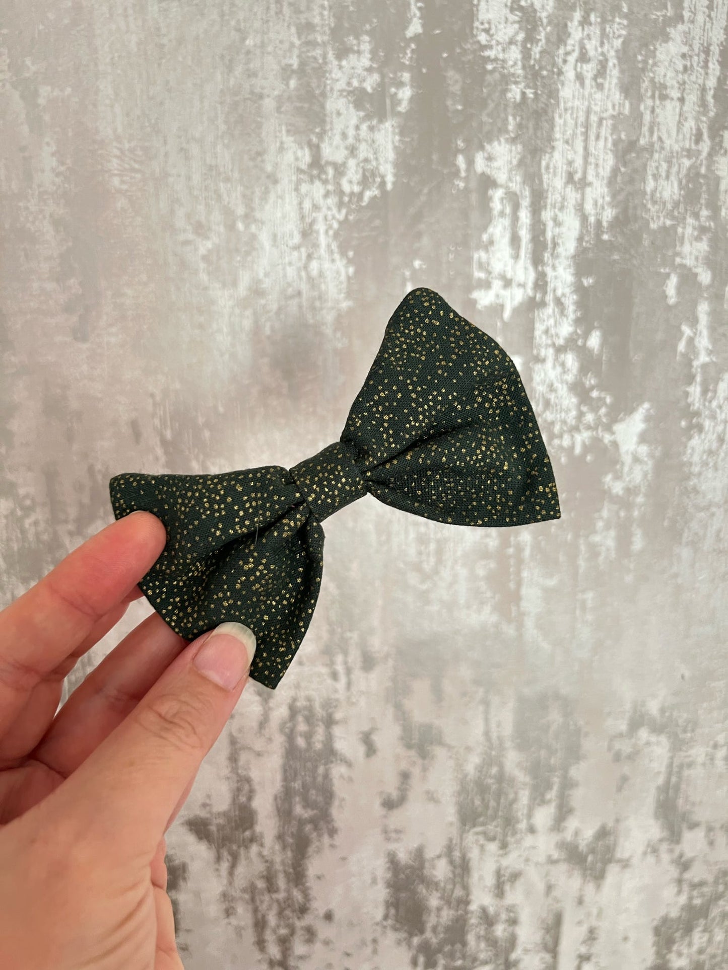 Fabric | Bowtie - Green & Gold