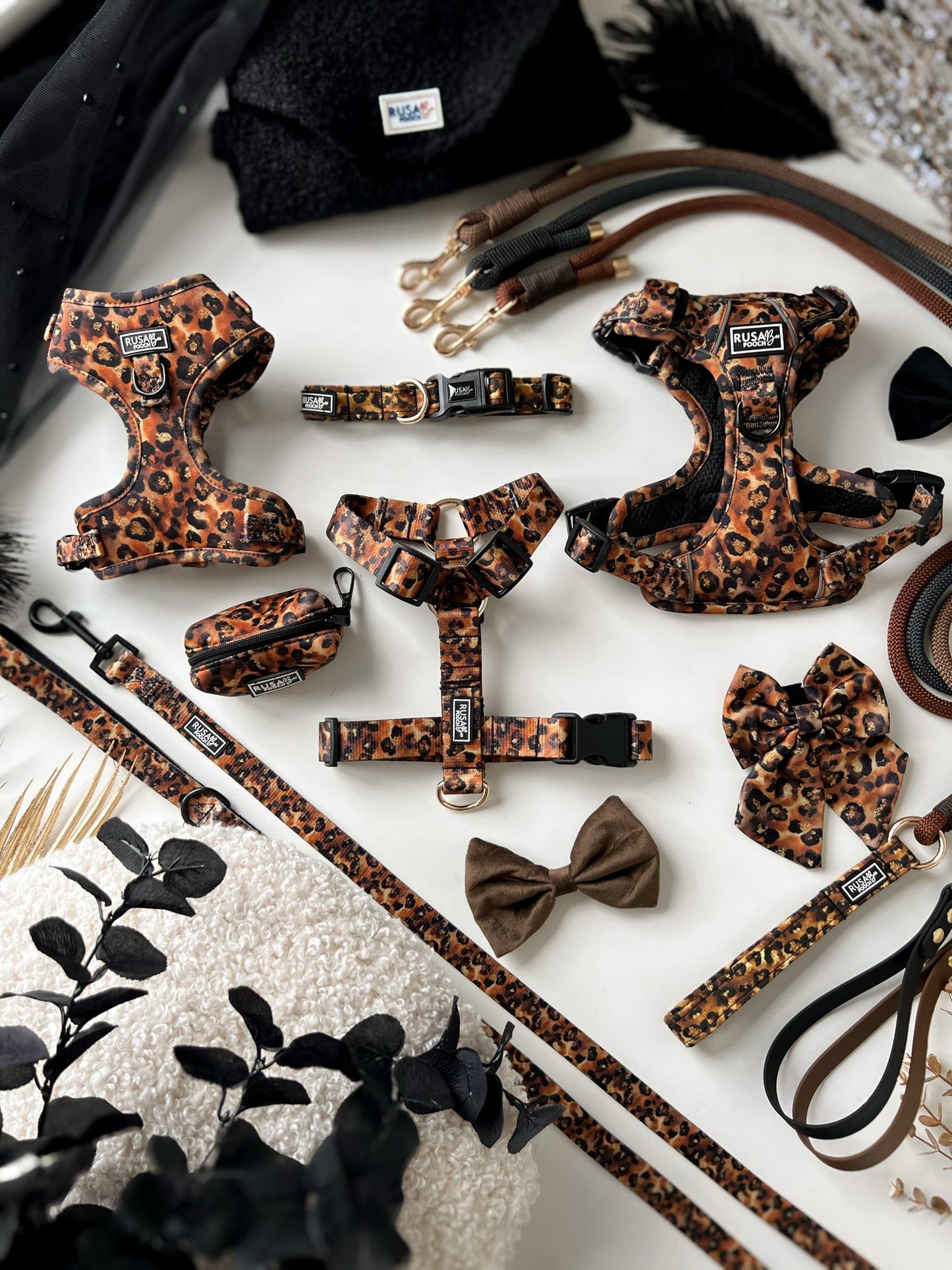 Custom Made | Harness | Luxe Webbing Strap - Savanna