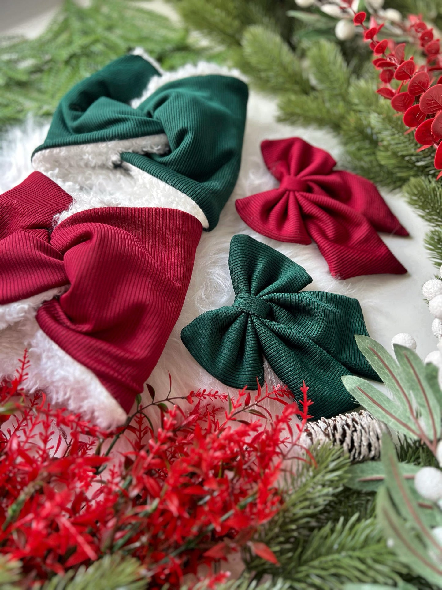 Custom Made | Snood - Festive Green Jersey Rib