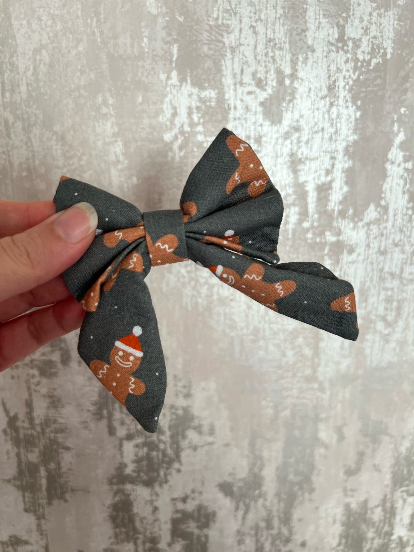 Fabric | Sailor Bow - Grey Gingerbread