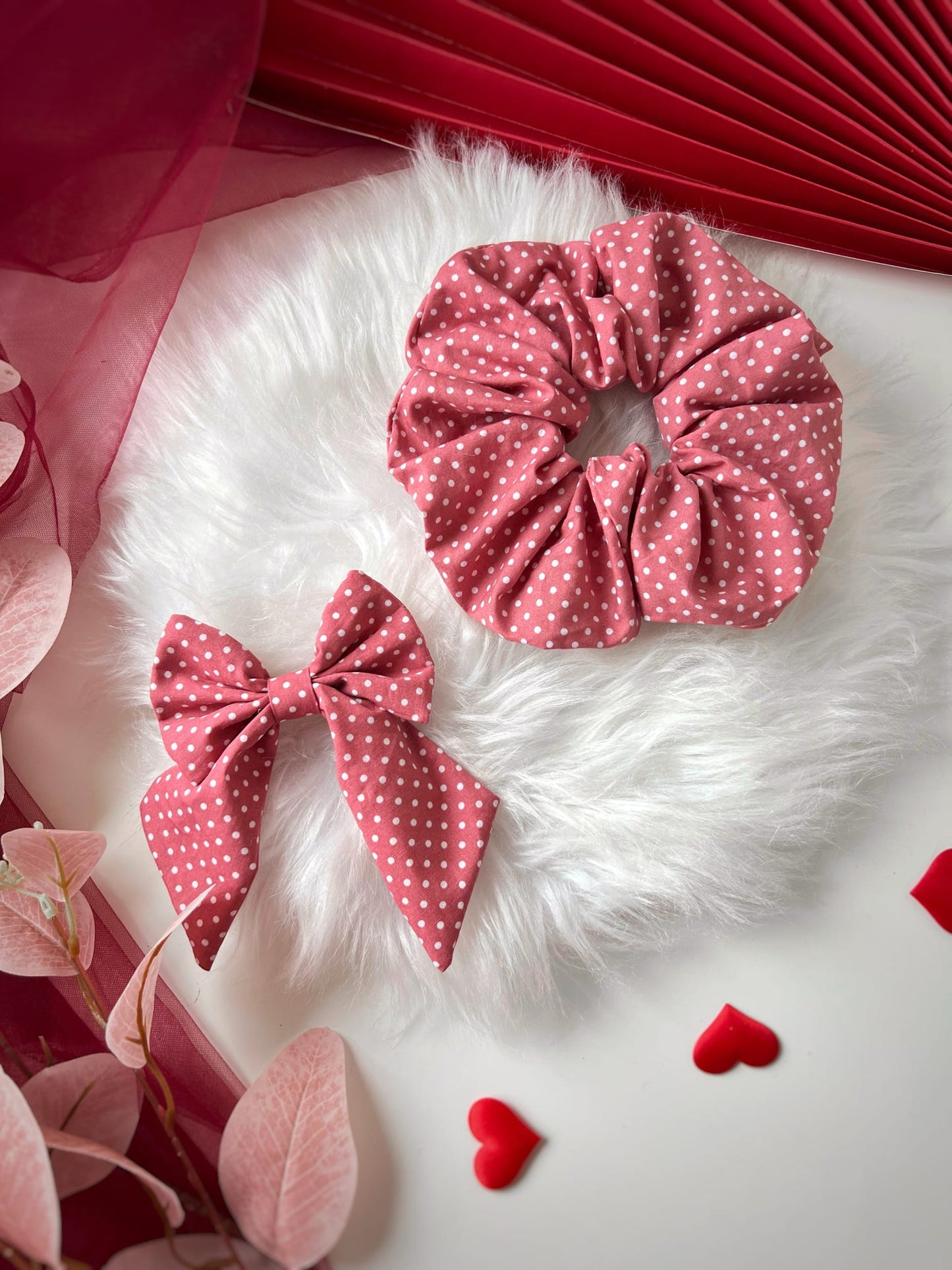 Ready To Ship | Bows - Pink Polka Dots