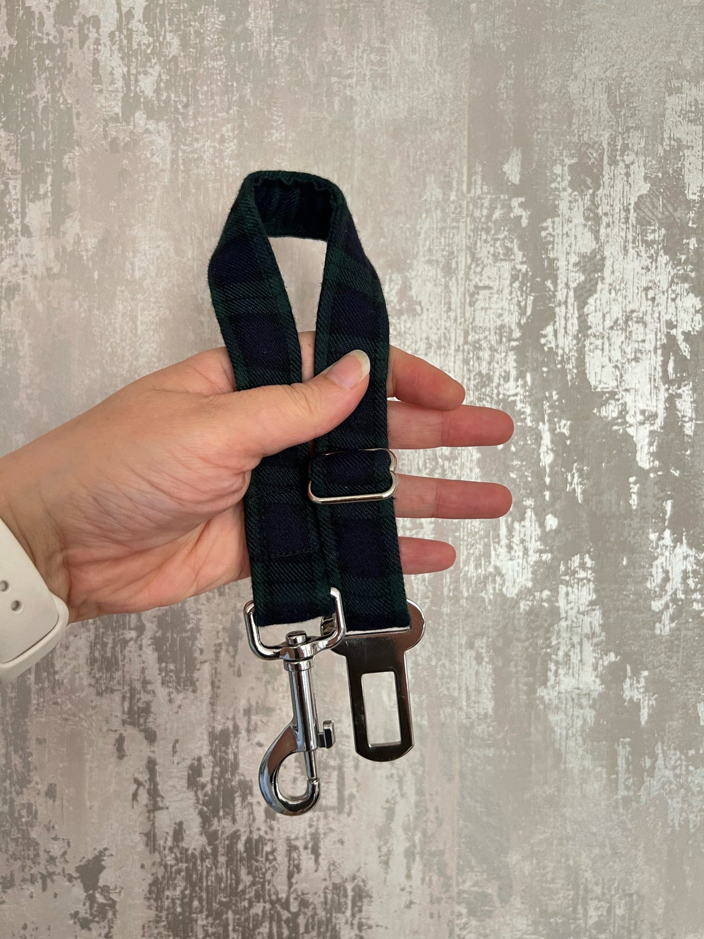 Seatbelt | Fabric - Navy Tartan