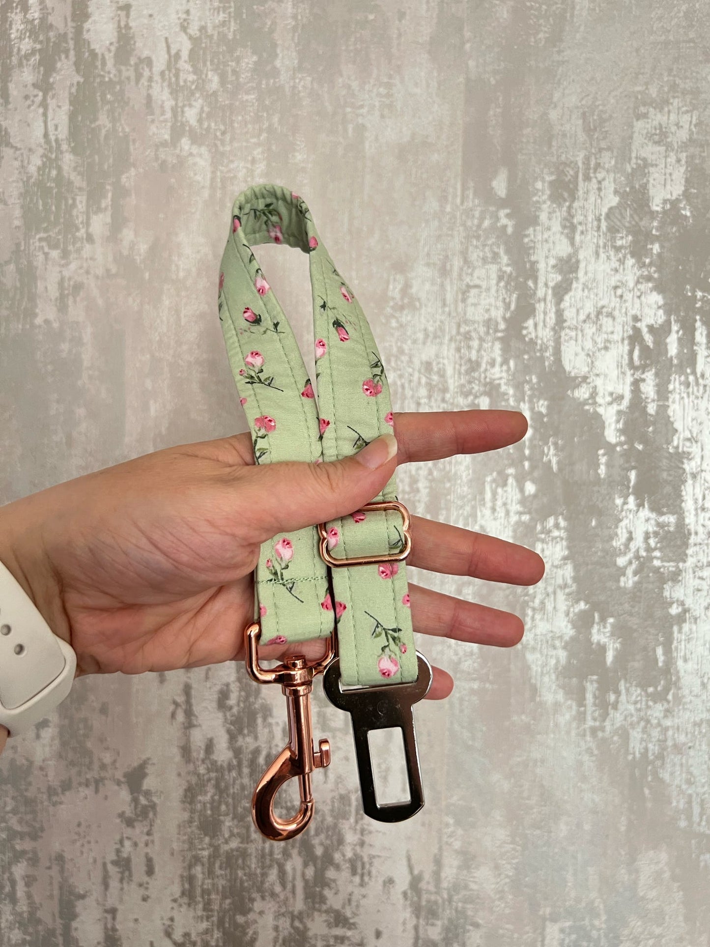 Seatbelt | Fabric - Green Floral
