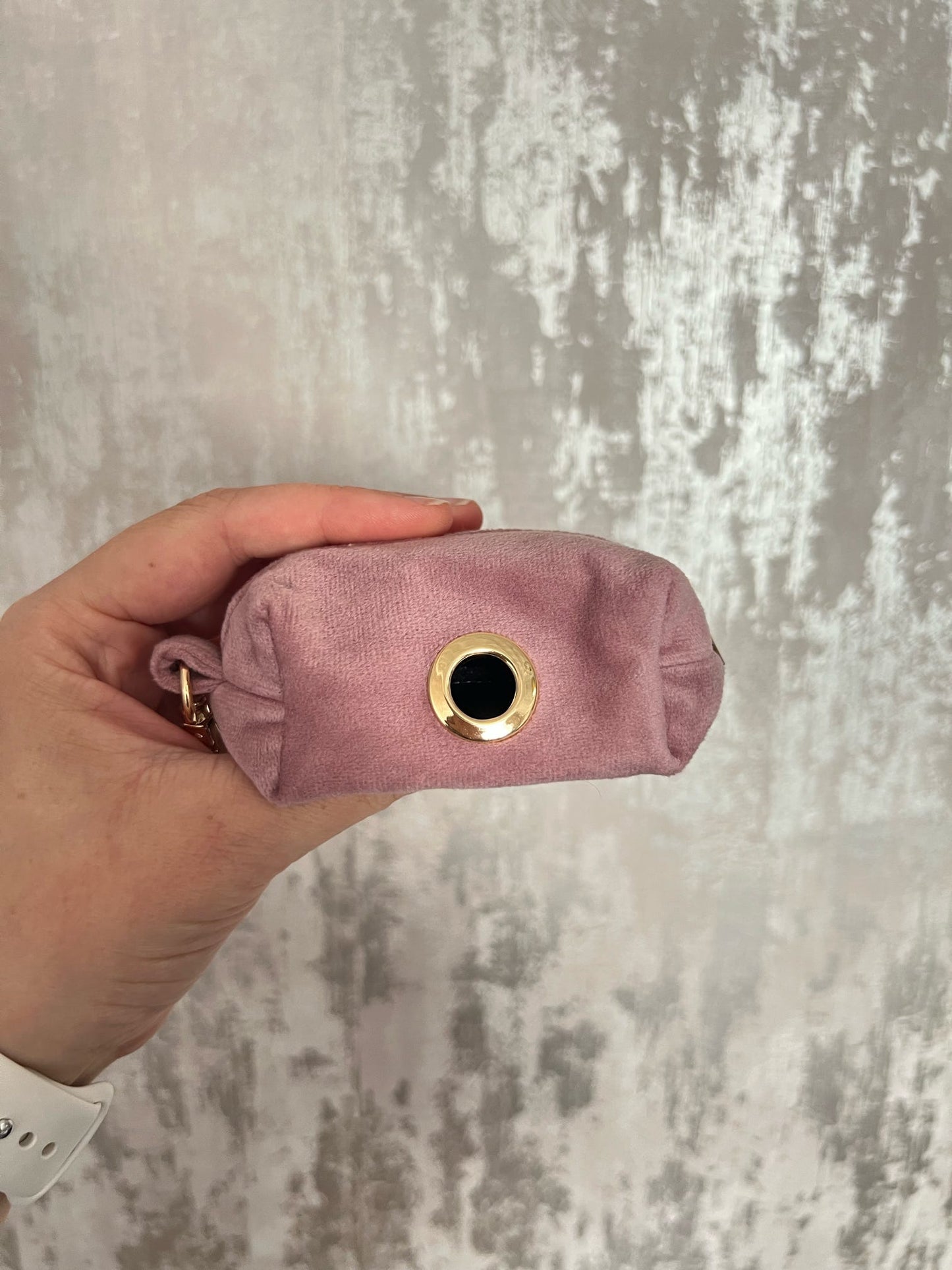 Poo Bag Holder | Fabric - Dusky Pink