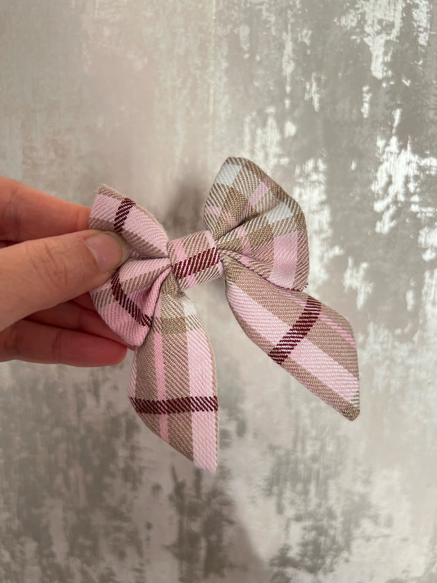 Fabric | Sailor Bow - Pink Tartan
