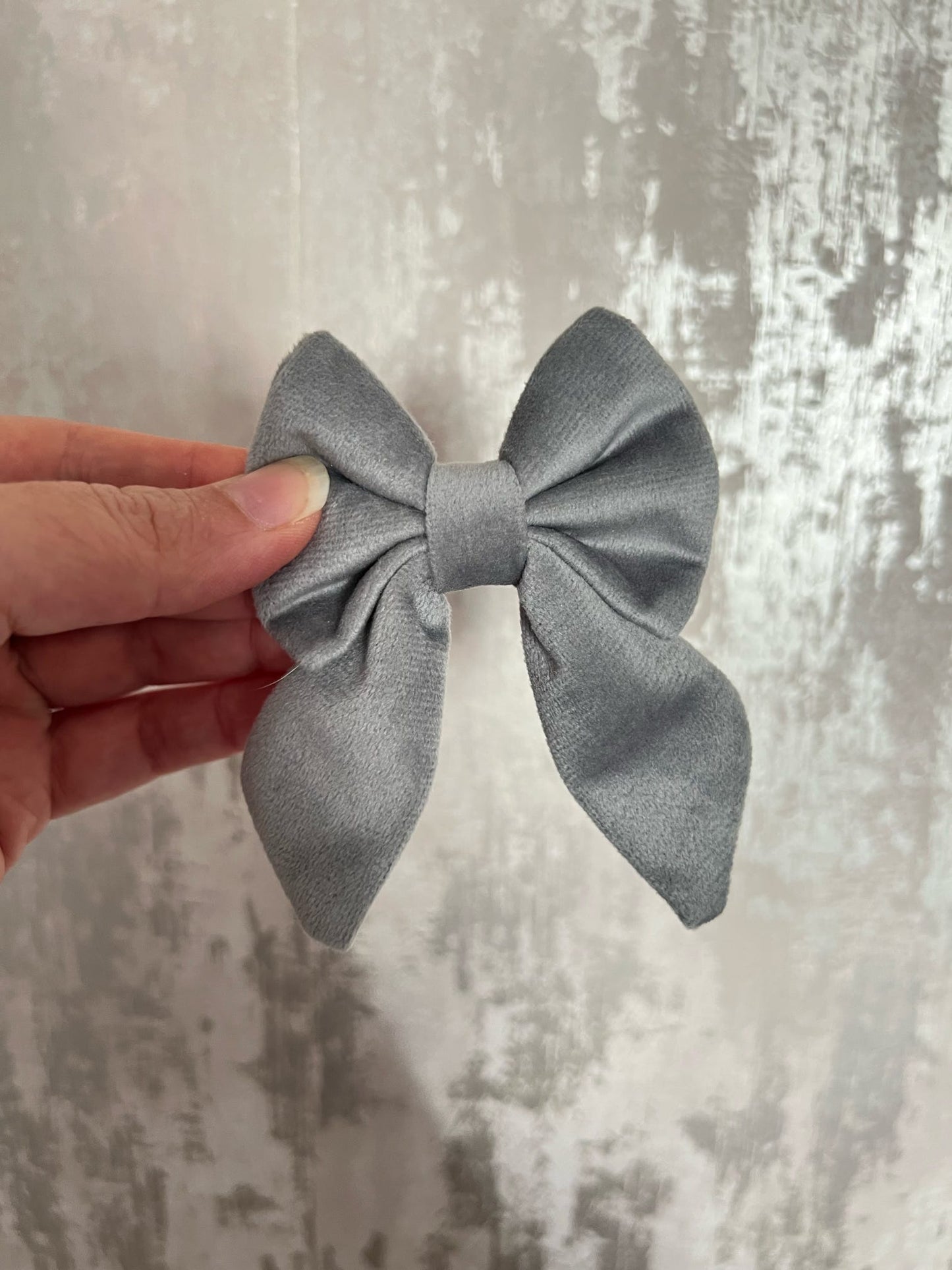 Fabric | Sailor Bow - Grey Velvet