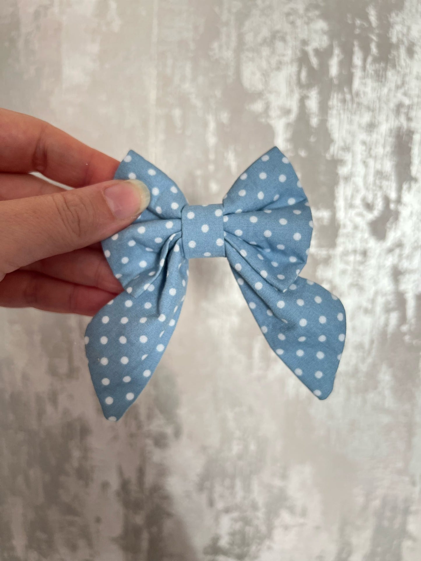 Fabric | Sailor Bow - Blue Polka Dot