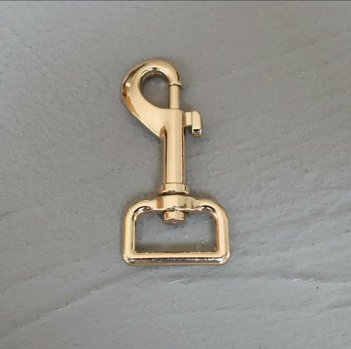 Gold shiny metal lead clip