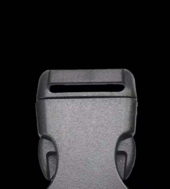 Black plastic collar buckle
