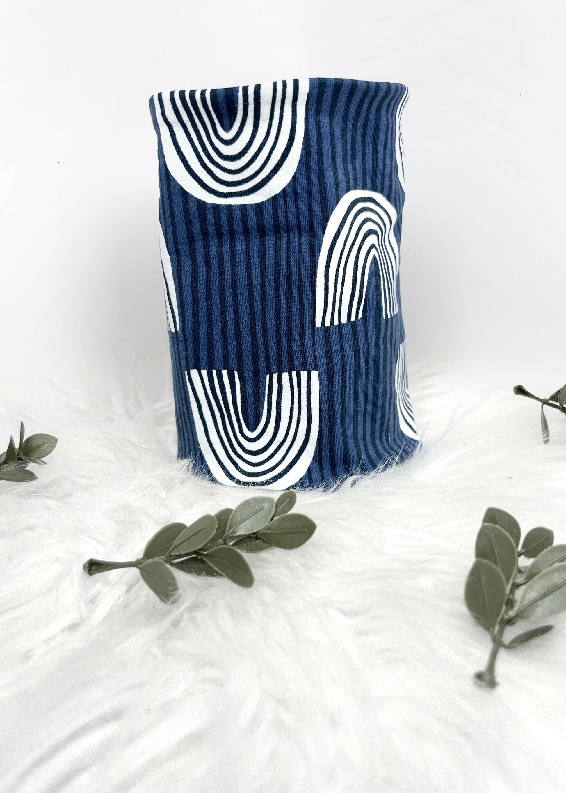 Navy blue spaniel ear protection snood