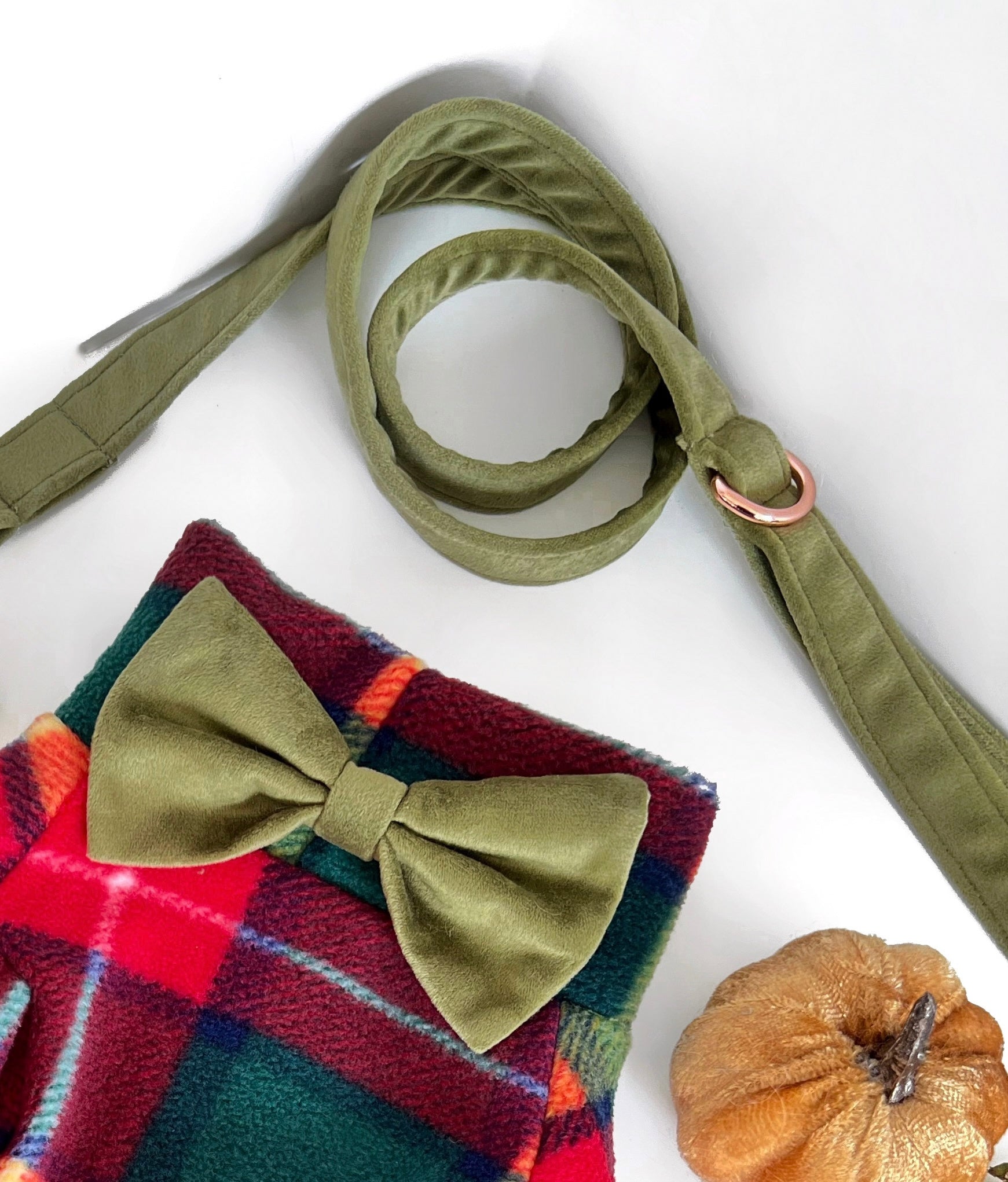 Close up of rustic roots plaid fleece