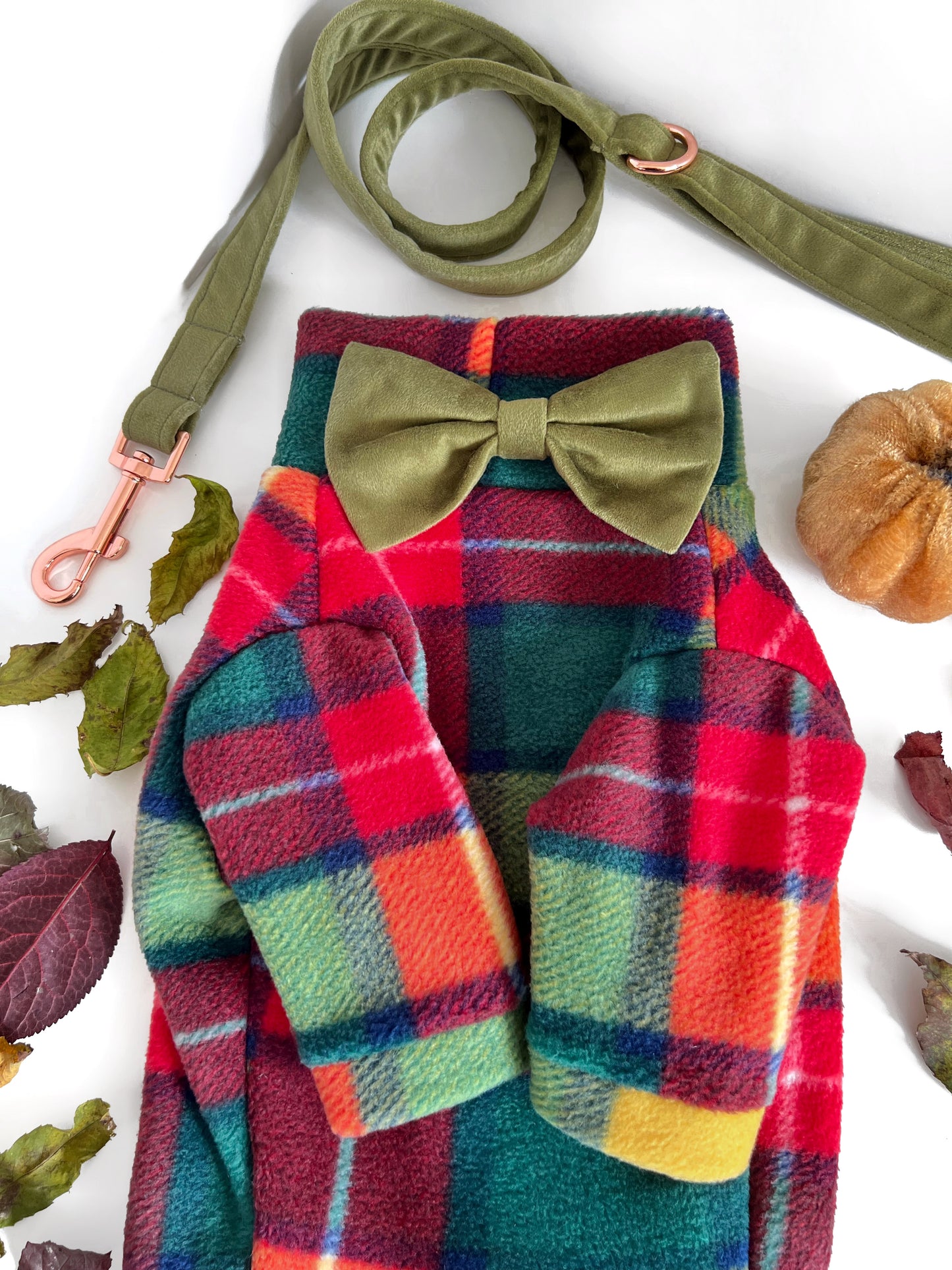 Two legged rustic roots plaid fleece