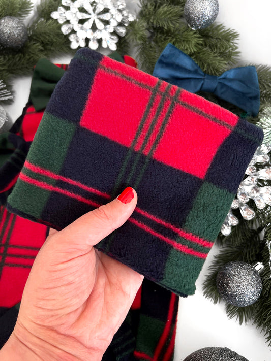 Cedar ridge checked polar fleece snood