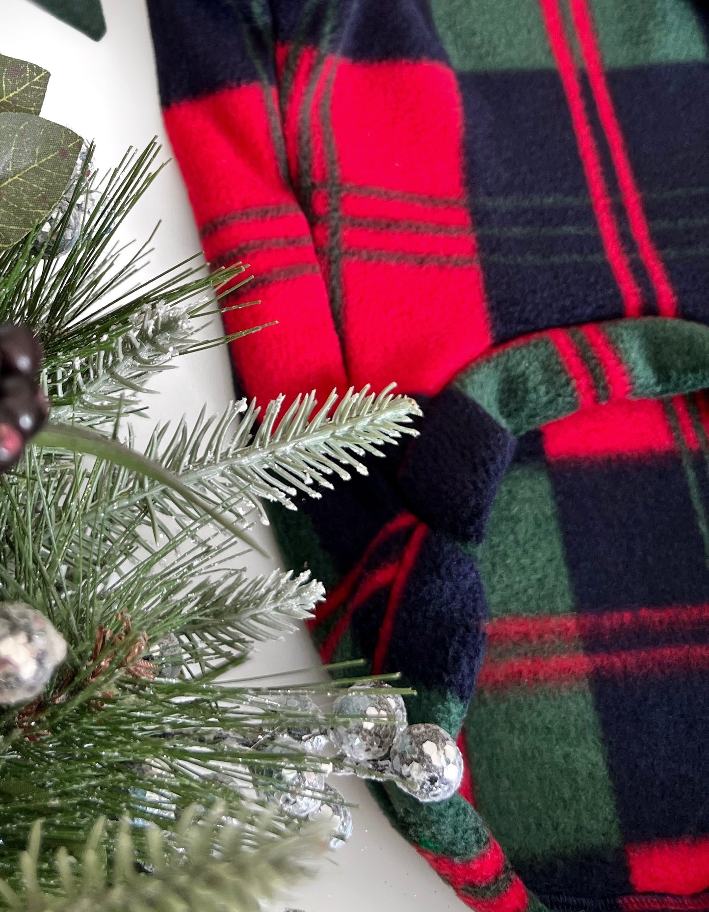 Close up of fleece design