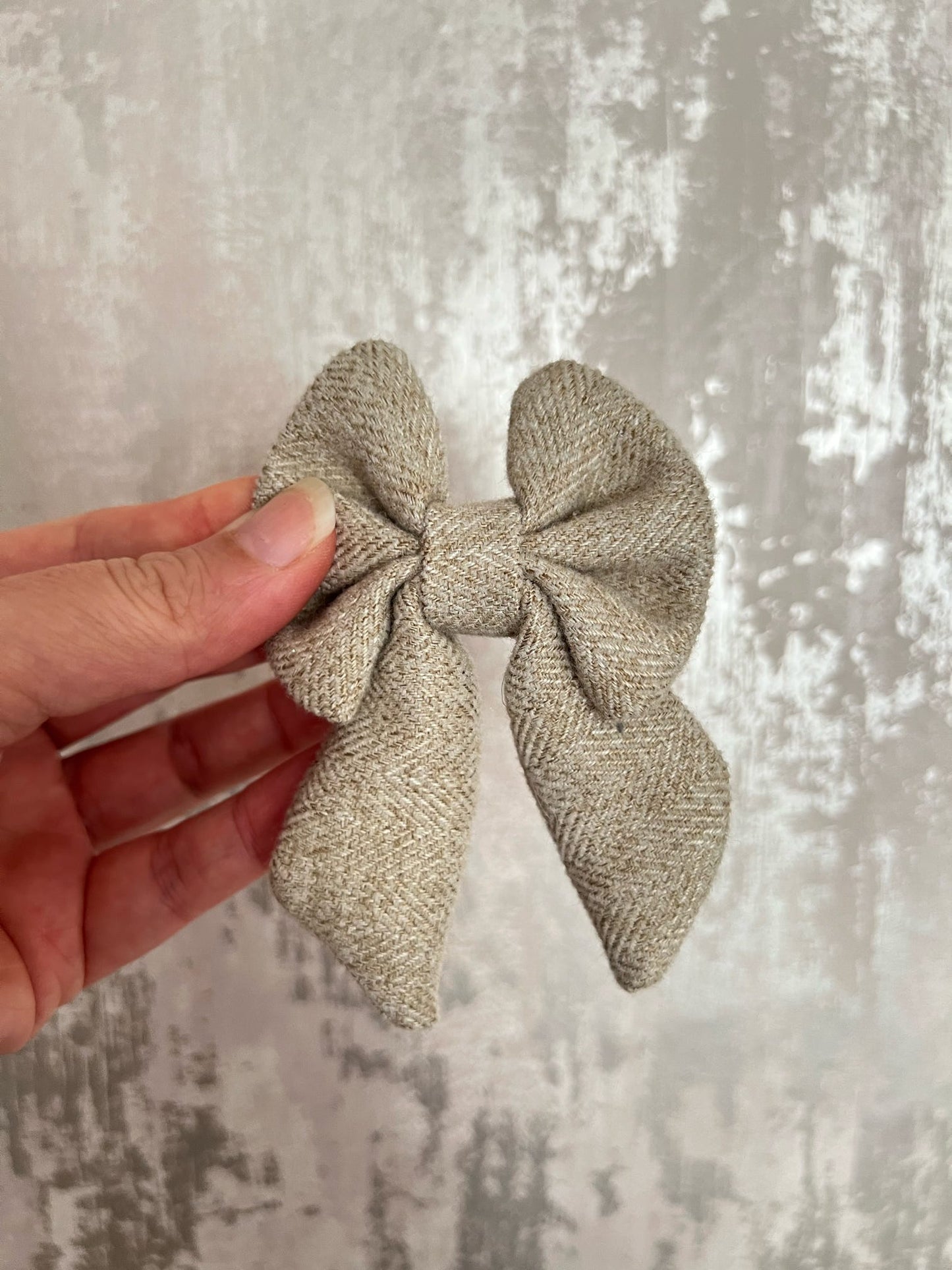 Fabric | Sailor Bow - Beige Tweed