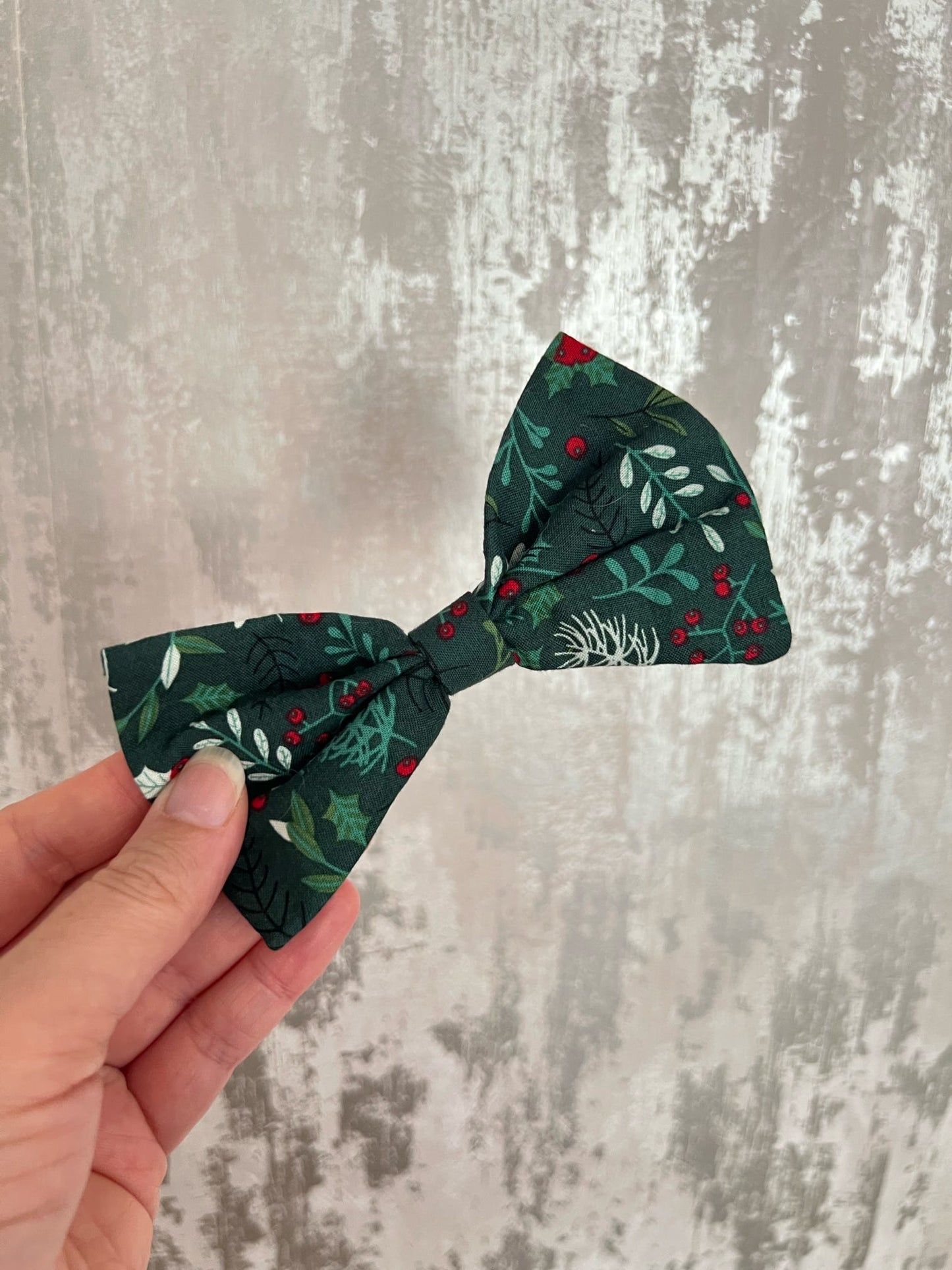Fabric | Bow tie M - Green Holly