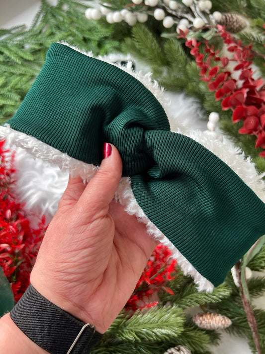 Custom Made | Mama Band - Festive Green Rib