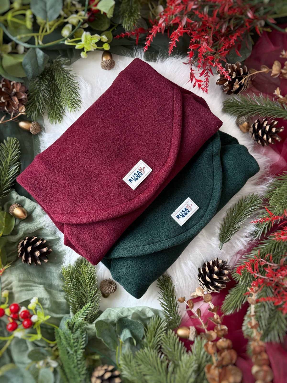Ready To Ship | Polar Fleece | Two Legged - Wine Red