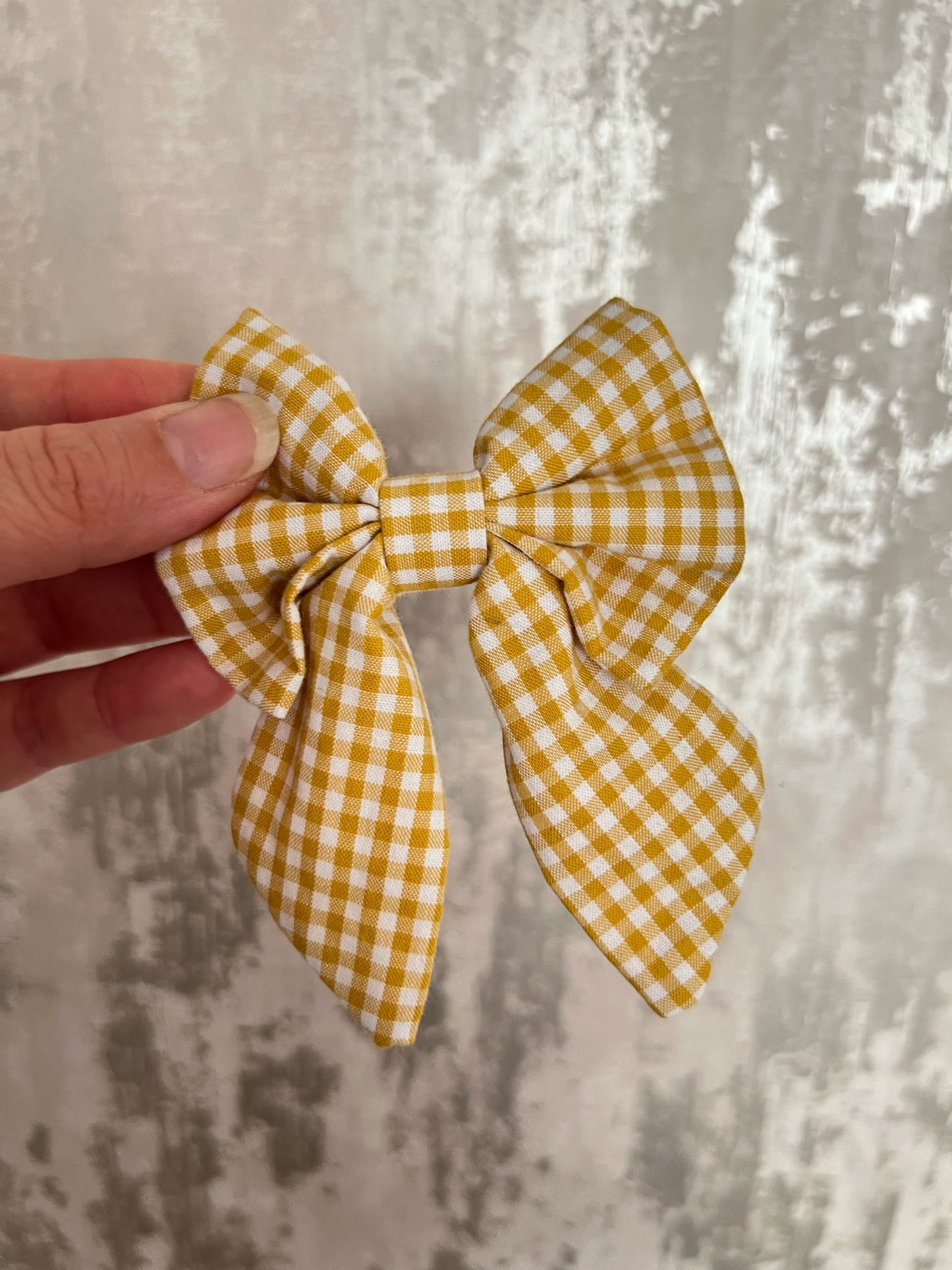 Fabric | Sailor Bow - Mustard Gingham