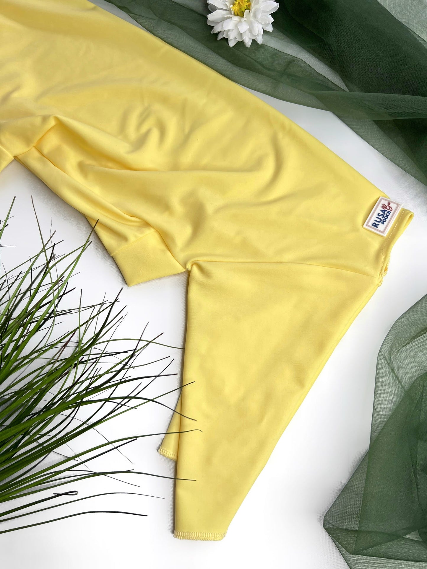 Close up of lemon summer protection suit