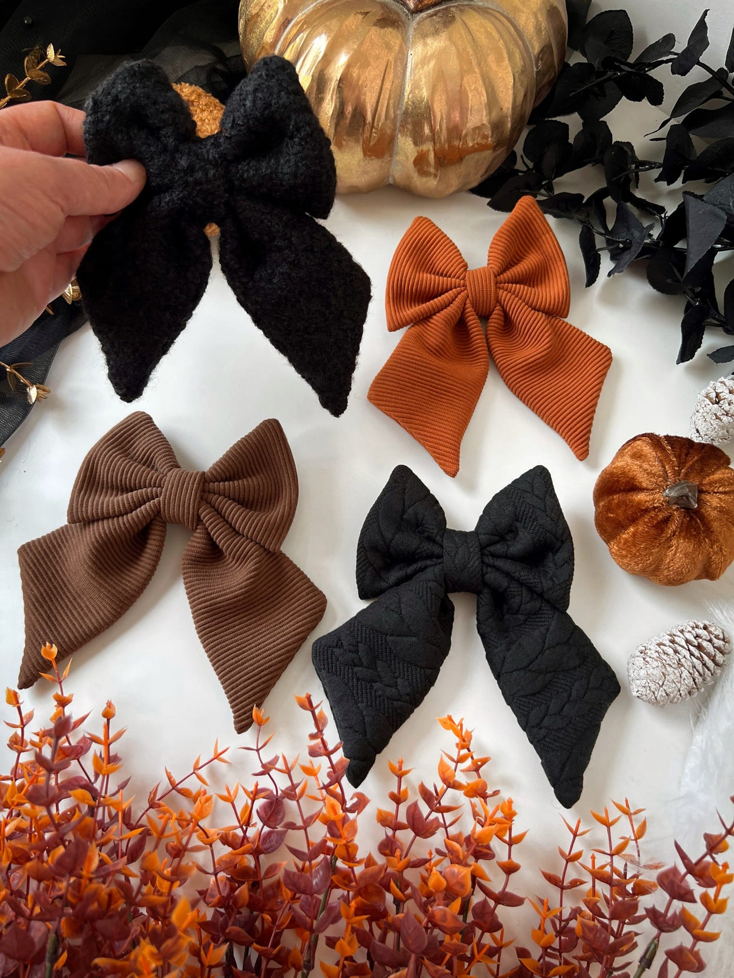 Custom Made | Sailor Bow - Cocoa Jersey Rib