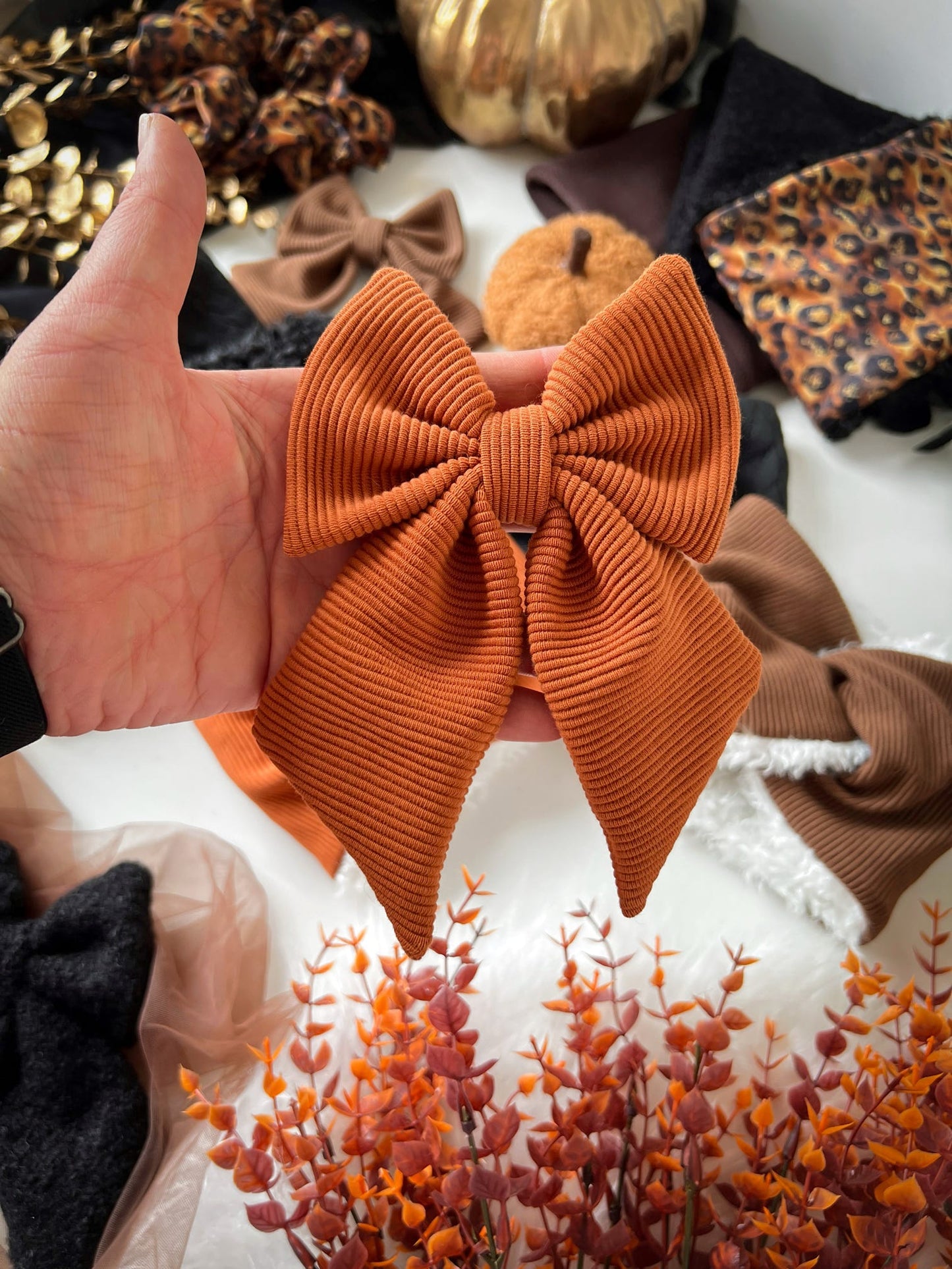 Custom Made | Sailor Bow - Auburn Jersey Rib