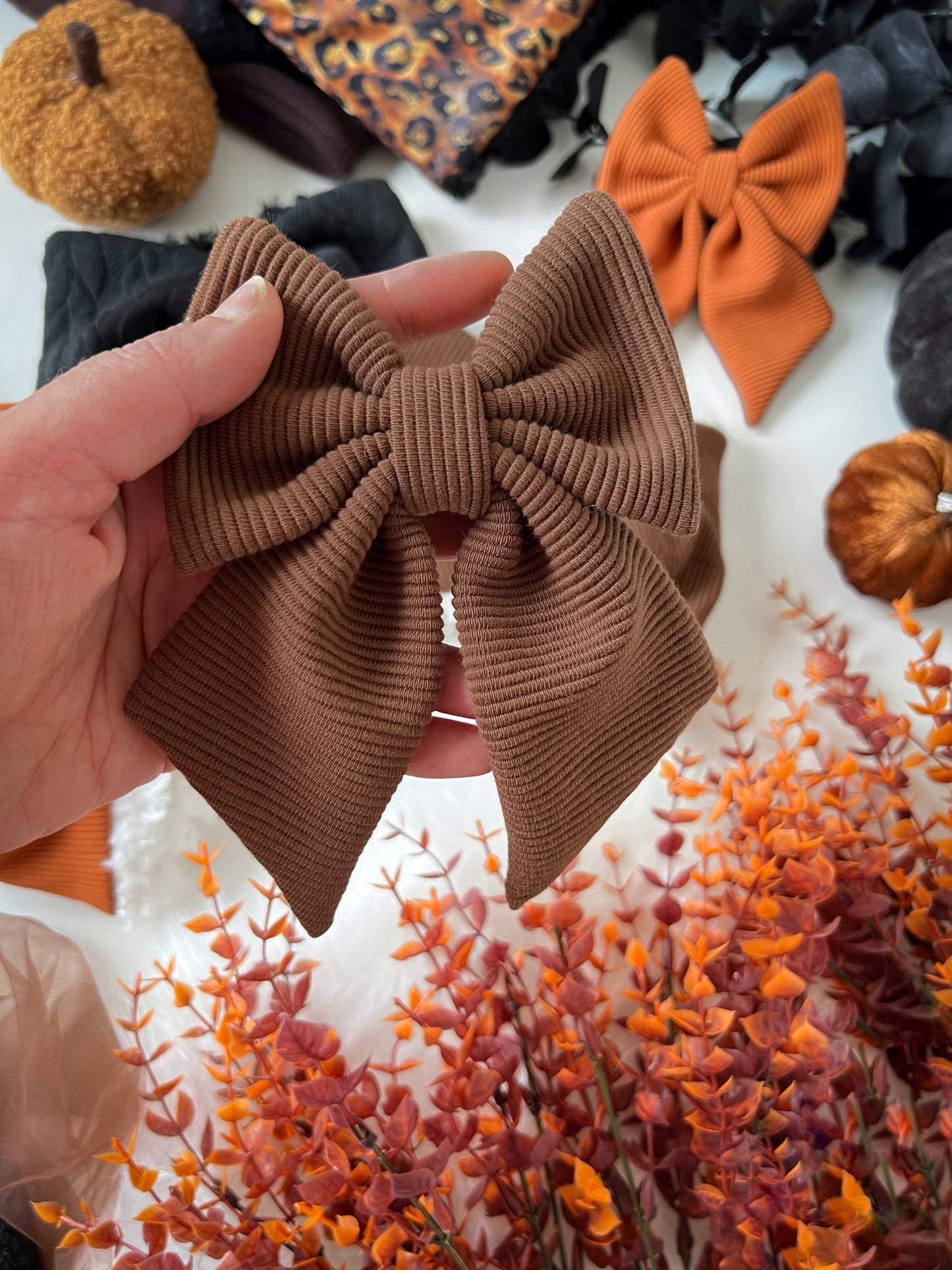 Custom Made | Sailor Bow - Cocoa Jersey Rib