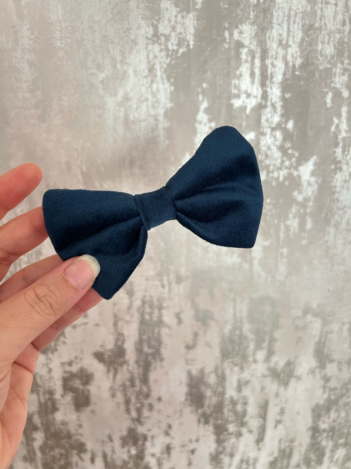 Fabric | Bowtie - Navy Velvet