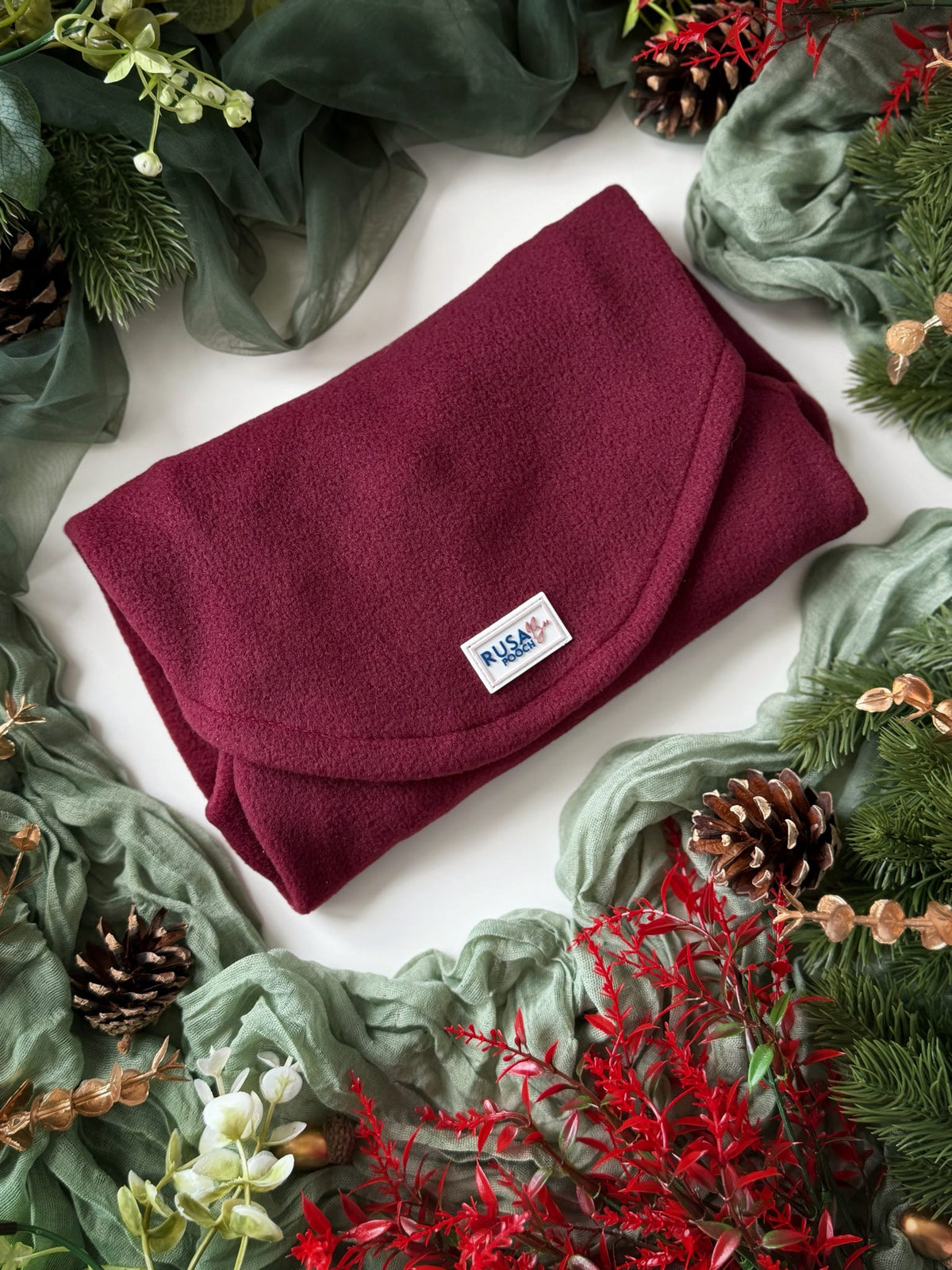 Ready To Ship | Polar Fleece | Two Legged - Wine Red