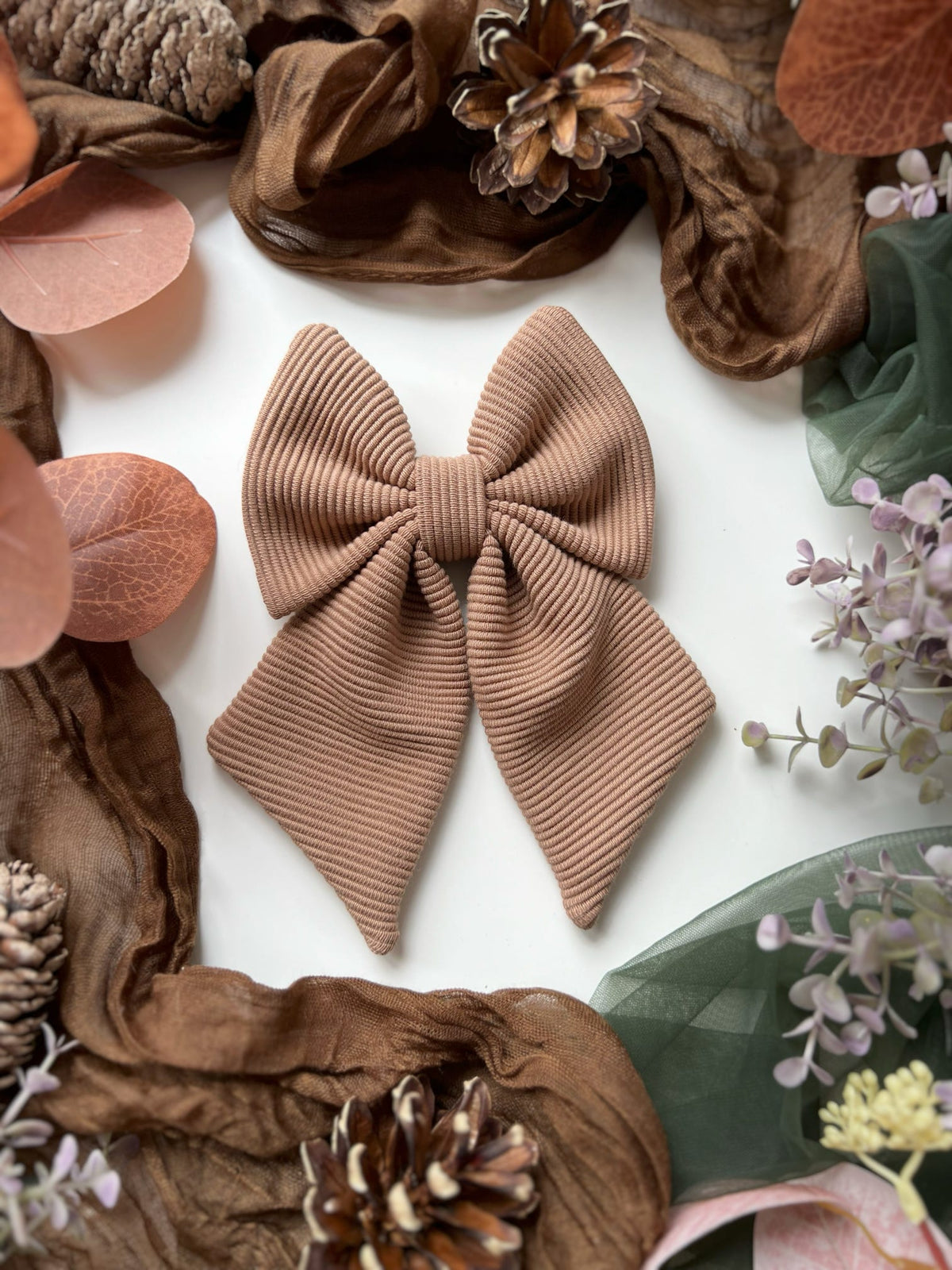 Ready To Ship | Sailor Bow - Cappuccino Jersey Rib