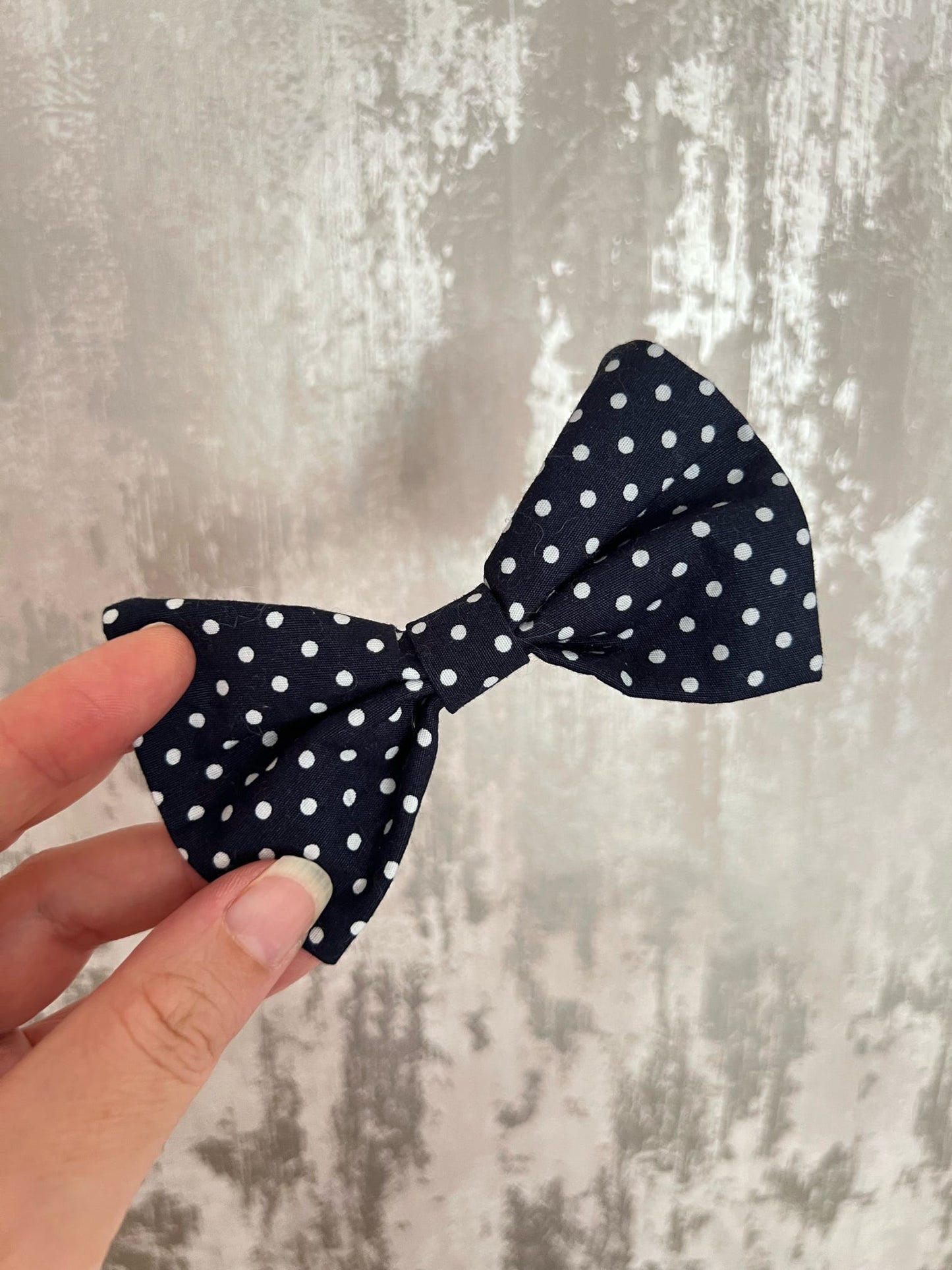Fabric | Bowtie - Navy Polka Dot
