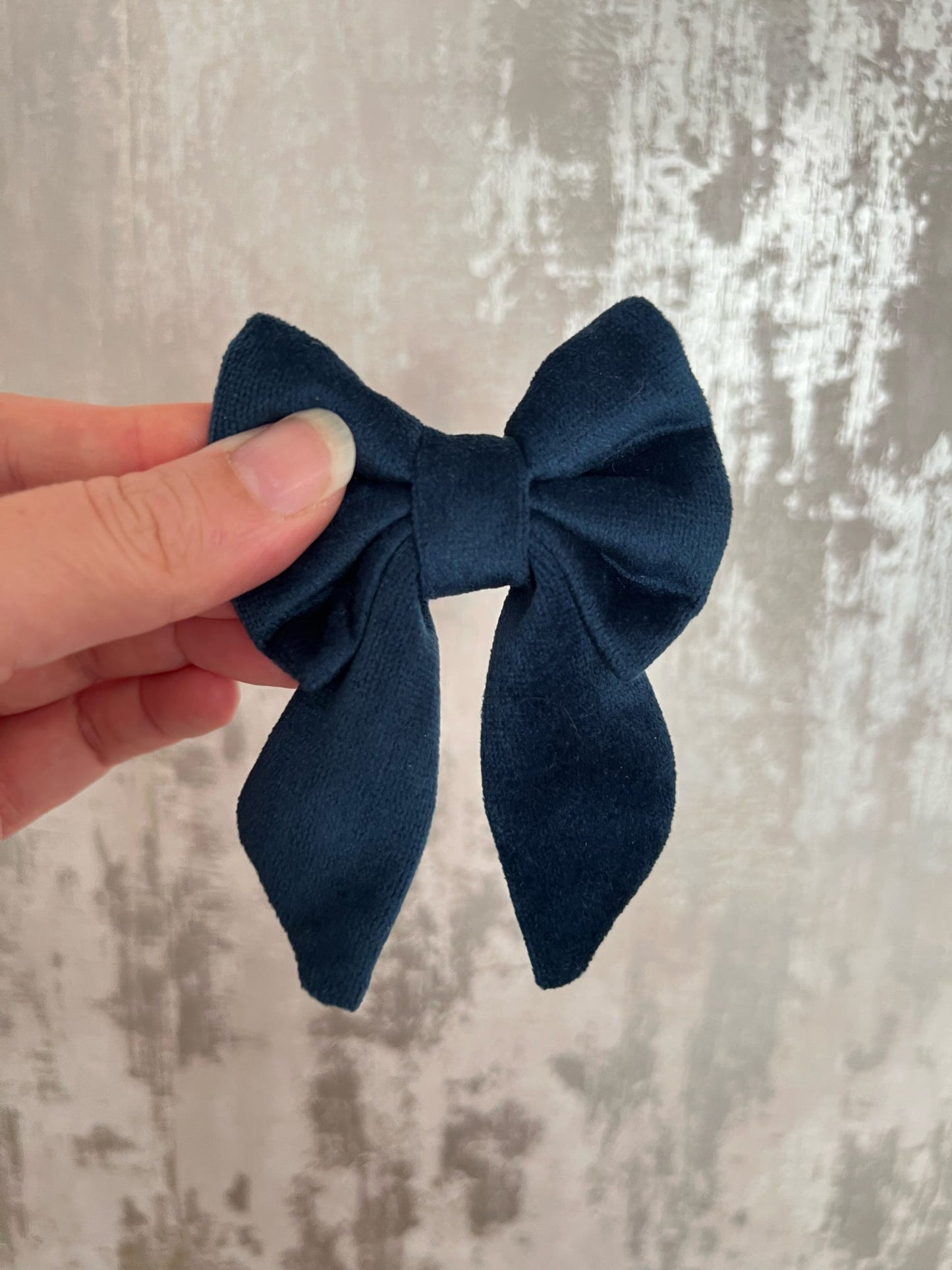 Fabric | Sailor Bow - Navy Velvet