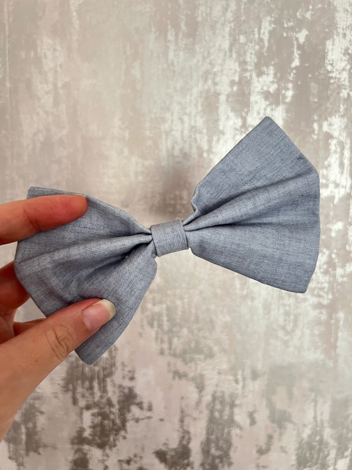 Fabric | Bow tie L - Blue Linen