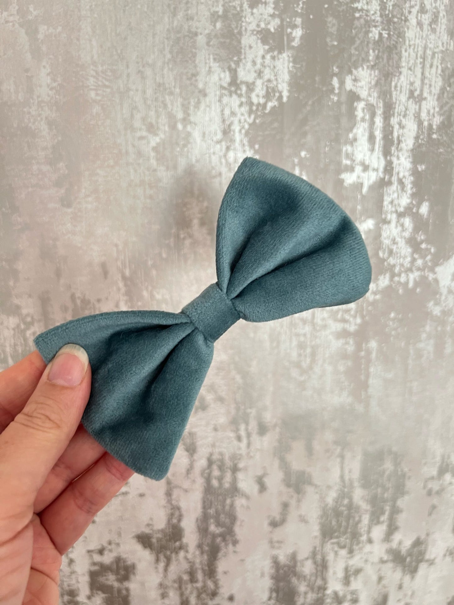 Fabric | Bow tie M - Blue Velvet