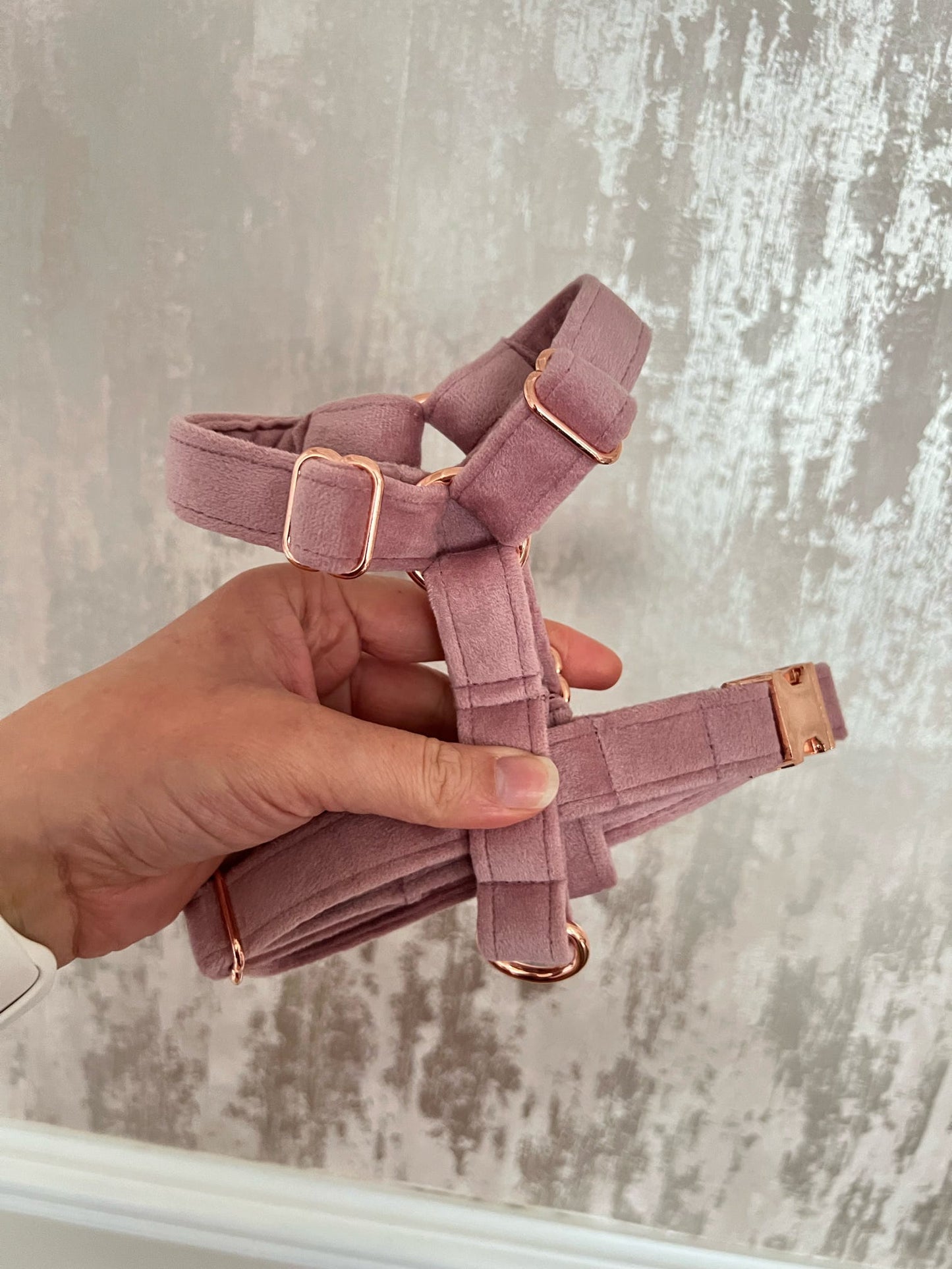 Harness | Fabric | Small - Rose Pink Velvet