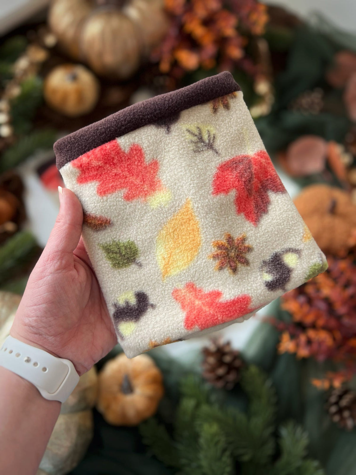 Ready To Ship | Snood - Autumn Pumpkin Print