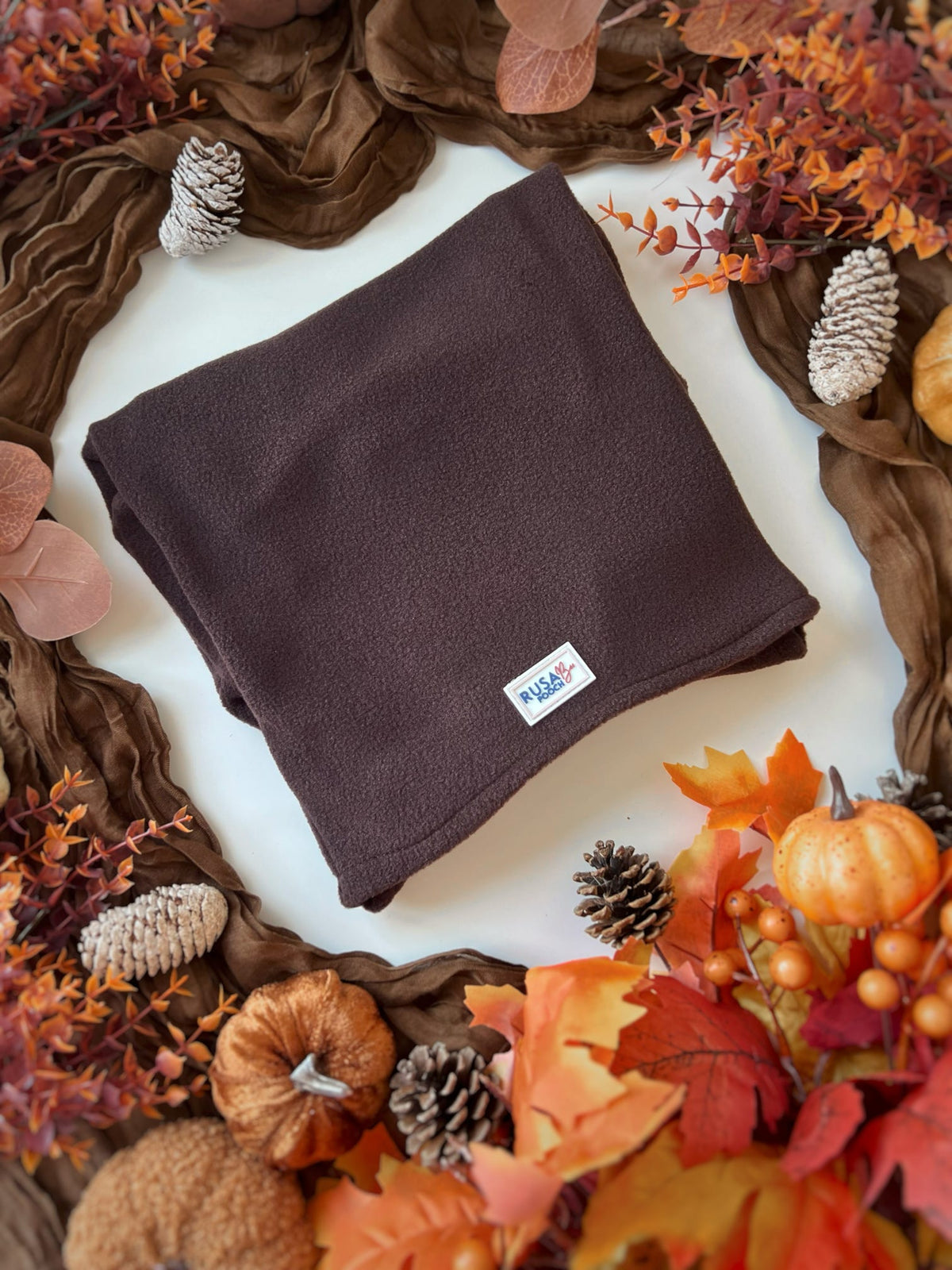 Ready To Ship | Polar Fleece | Four Legged - Chocolate