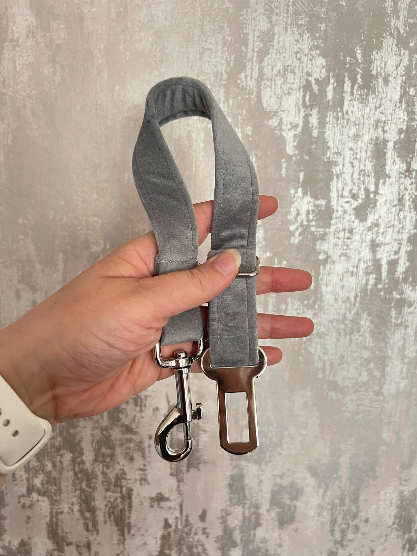 Seatbelt | Fabric - Grey Velvet