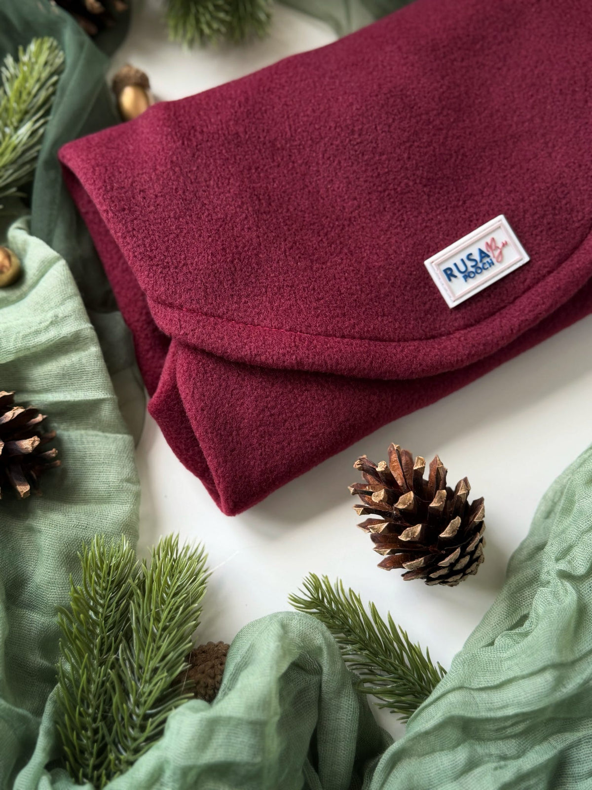 Ready To Ship | Polar Fleece | Two Legged - Wine Red
