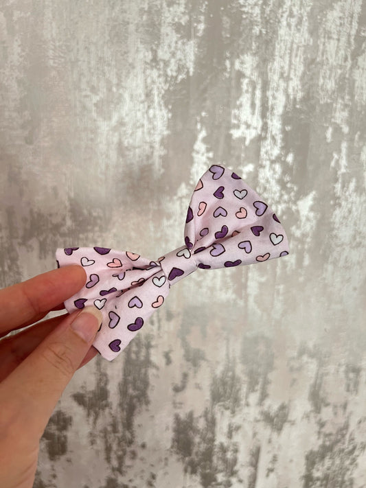 Fabric | Bowtie - Lilac Hearts