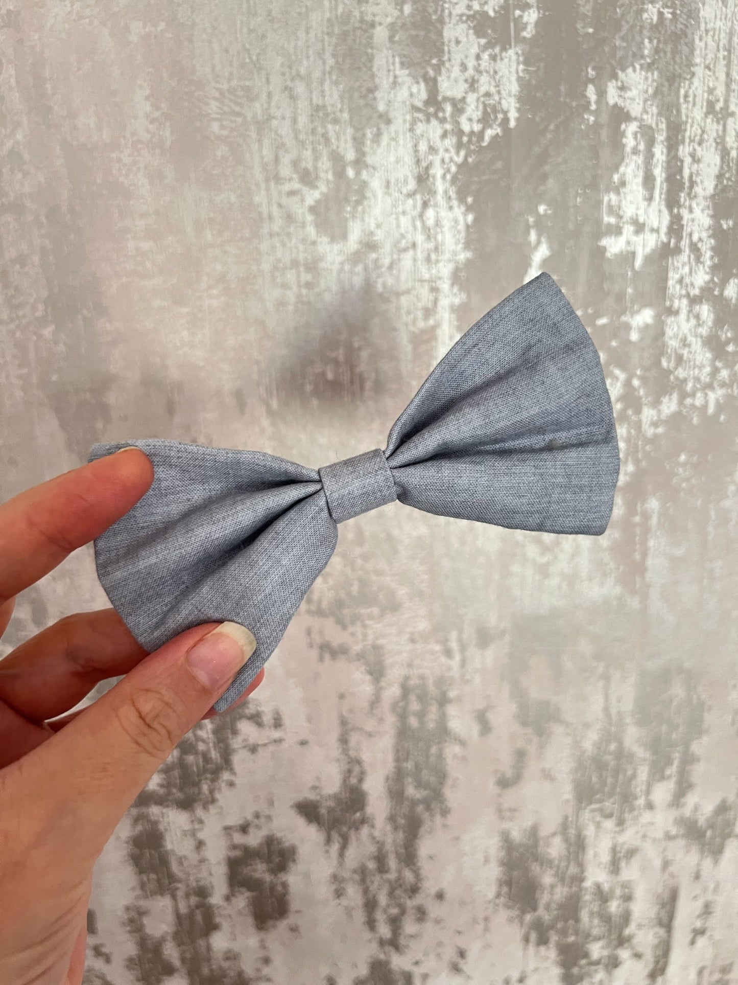 Fabric | Bow tie M - Blue Linen